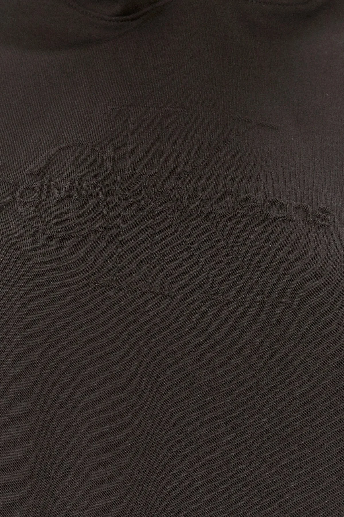 Calvin Klein Pamuklu Kapüşonlu Relaxed Fit Crop J20J221929BEH Bayan Sweat J20J221929 BEH SİYAH - 5