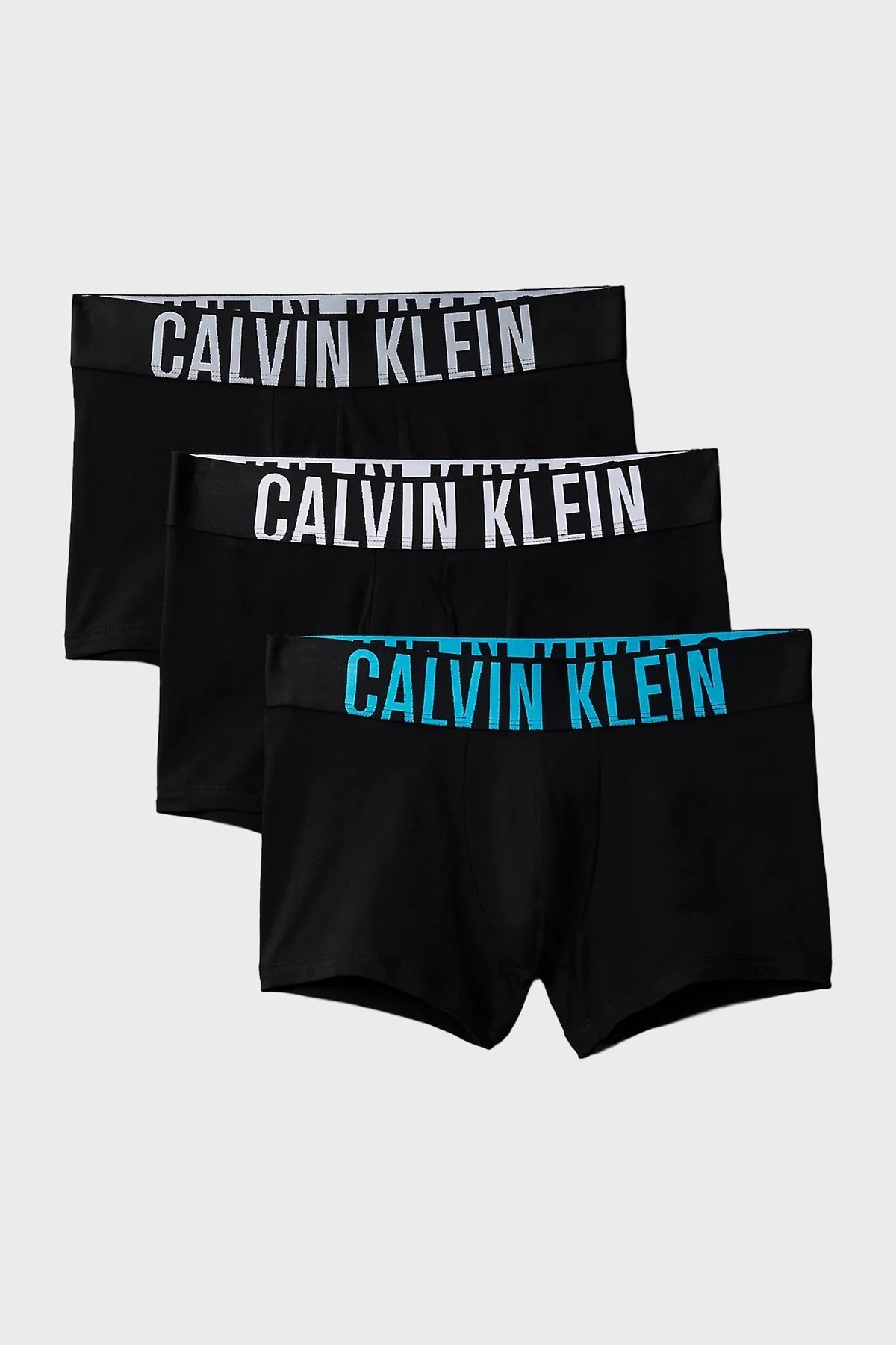 Calvin Klein Pamuklu Logolu 3 Pack 000NB3608AVVL Erkek Boxer 000NB3608A VVL SİYAH - 6