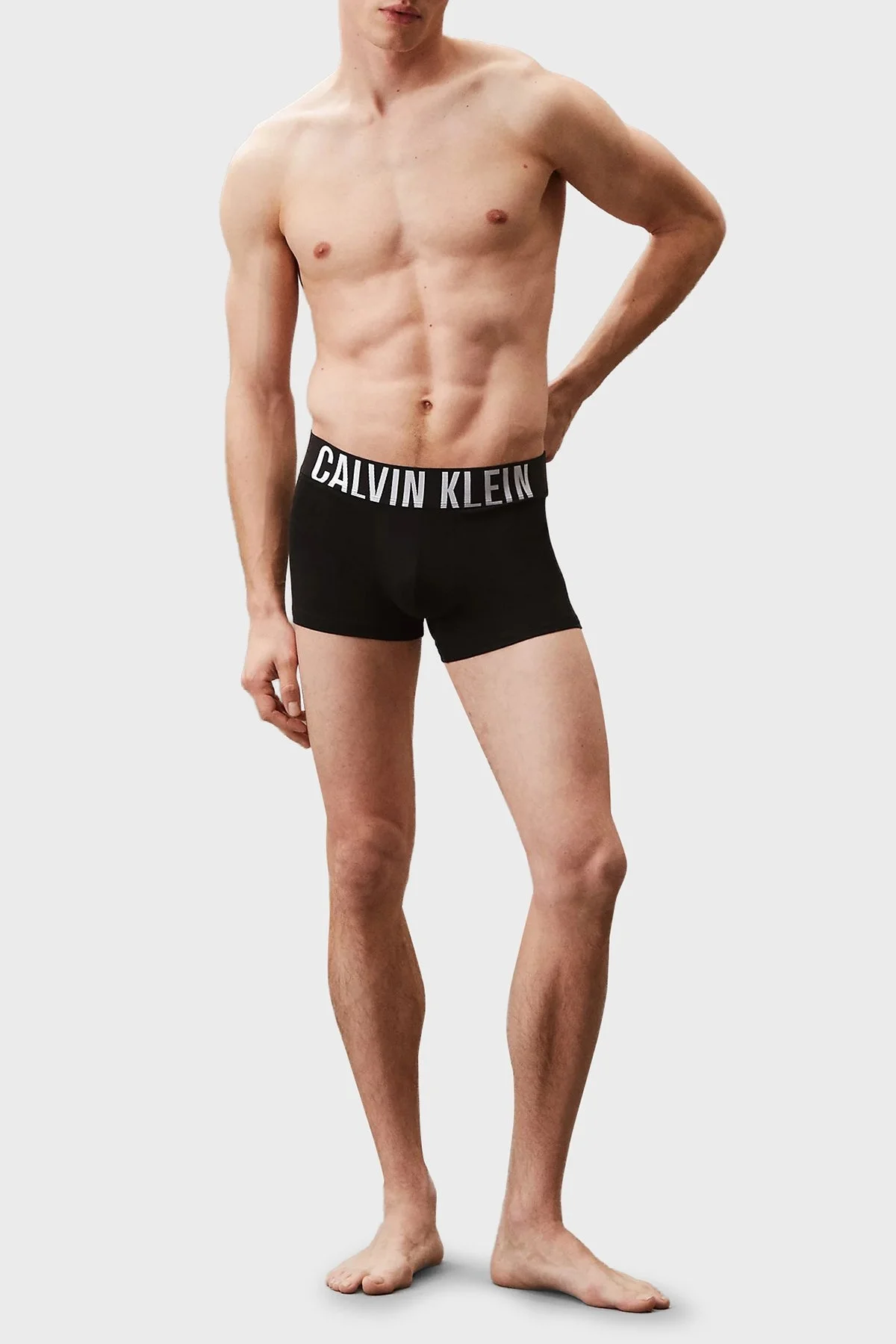 Calvin Klein Pamuklu Logolu 3 Pack 000NB3608AVVL Erkek Boxer 000NB3608A VVL SİYAH - 10