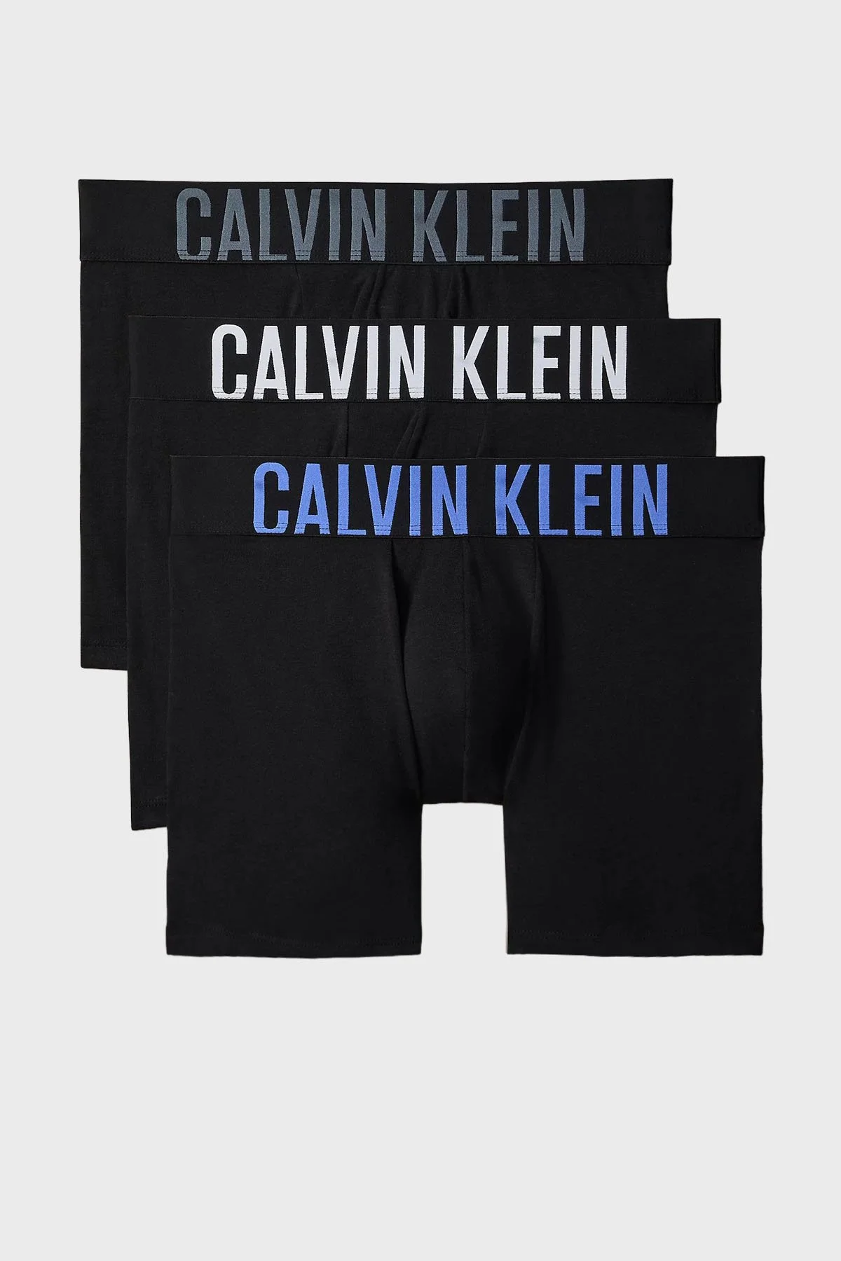 Calvin Klein Pamuklu Logolu 3 Pack 000NB3609AZDM Erkek Boxer 000NB3609A ZDM Siyah-Siyah-Siyah - 1