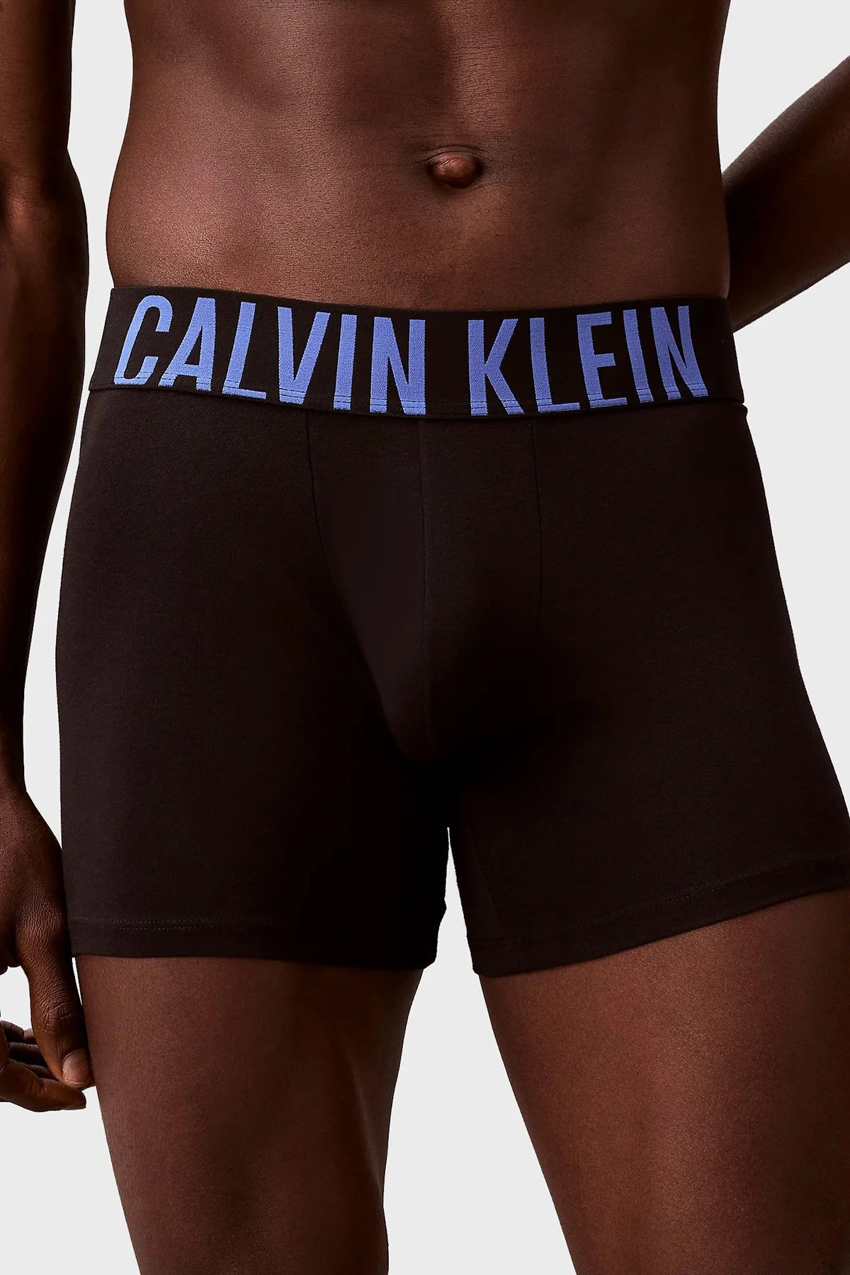 Calvin Klein Pamuklu Logolu 3 Pack 000NB3609AZDM Erkek Boxer 000NB3609A ZDM Siyah-Siyah-Siyah - 4