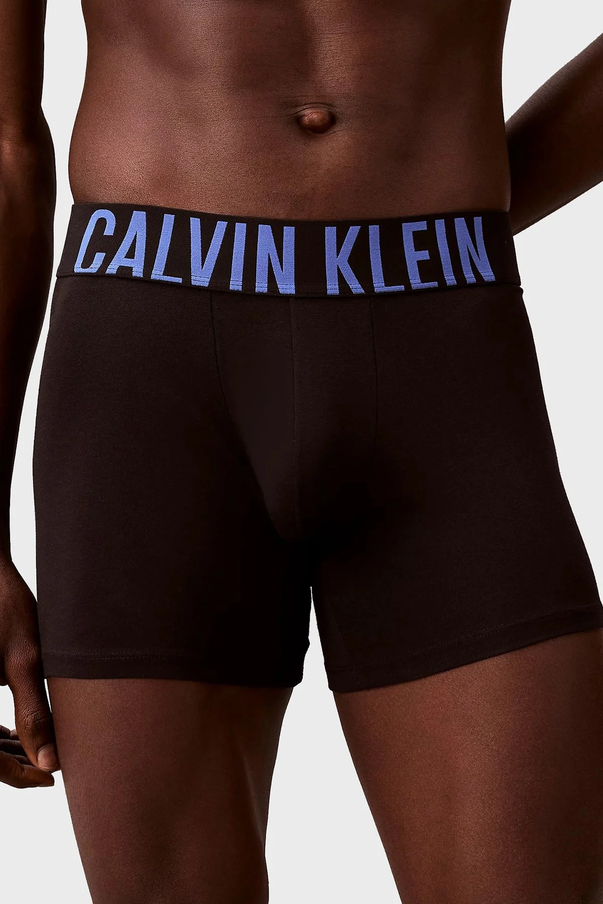Calvin Klein Pamuklu Logolu 3 Pack 000NB3609AZDM Erkek Boxer 000NB3609A ZDM Siyah-Siyah-Siyah - 5