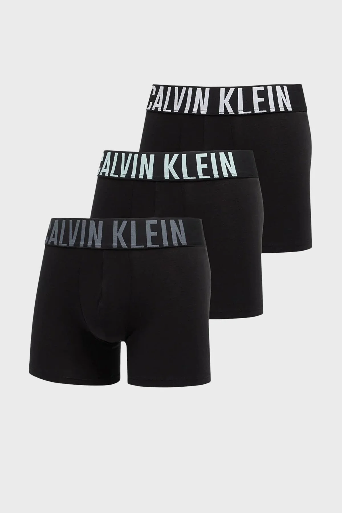 Calvin Klein Pamuklu Logolu 3 Pack 000NB3609AZDO Erkek Boxer 000NB3609A ZDO SİYAH - 1