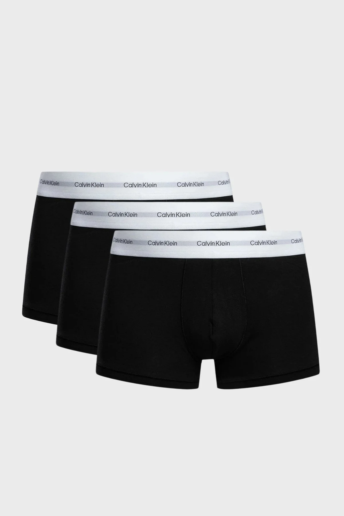 Calvin Klein Pamuklu Logolu 3 Pack LV00NB4263A09 Erkek Boxer LV00NB4263 A09 SİYAH - 1