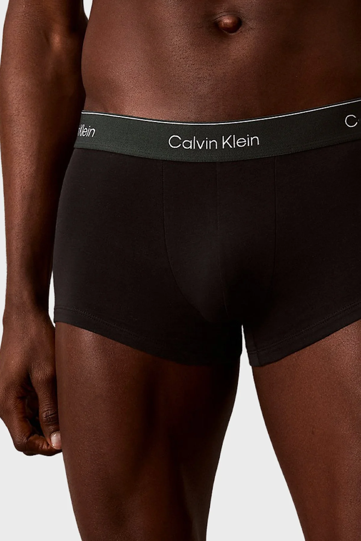 Calvin Klein Pamuklu Logolu 3 Pack LV00NB43893ZK Erkek Boxer LV00NB4389 3ZK Siyah - 5
