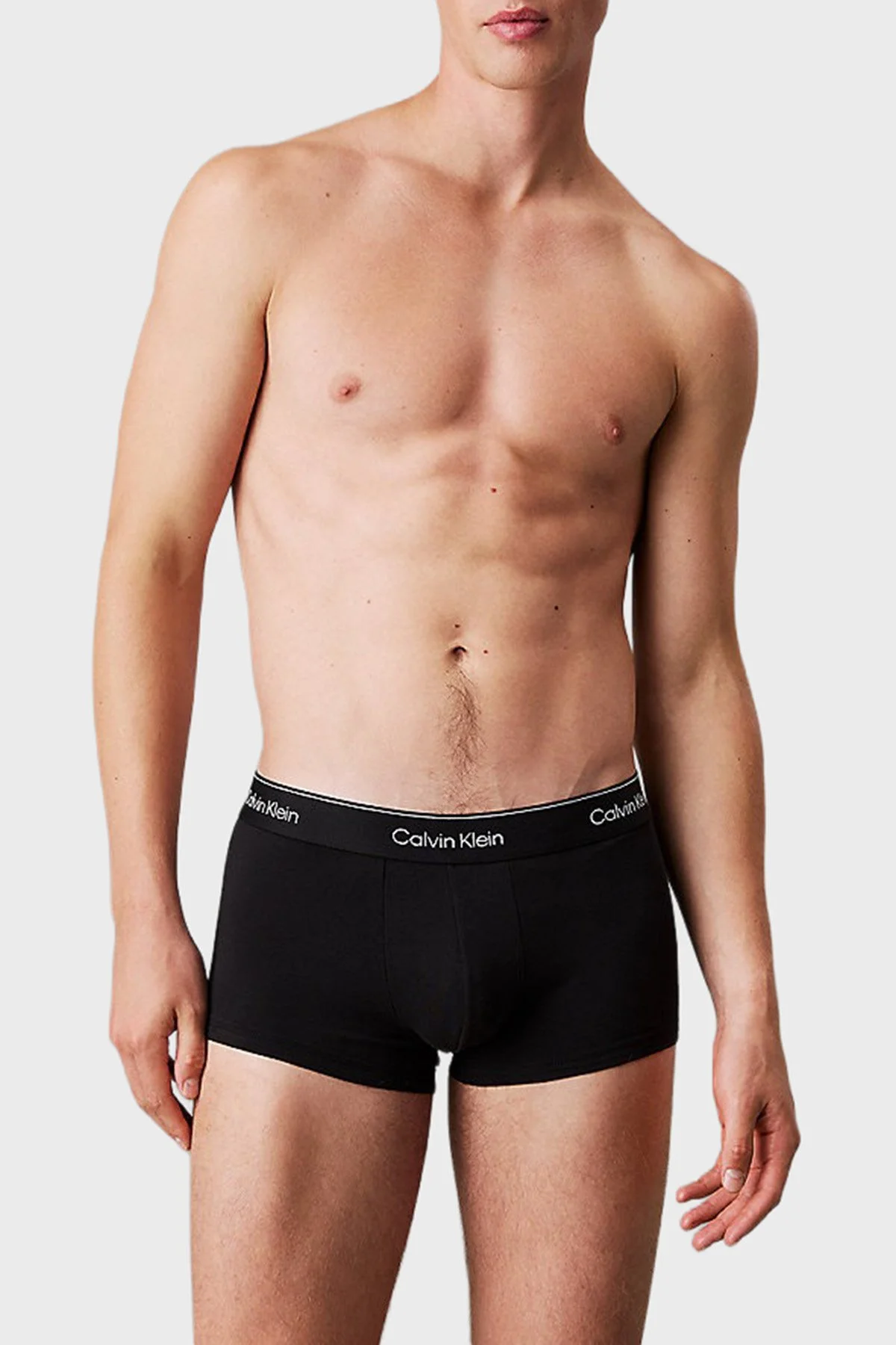 Calvin Klein Pamuklu Logolu 3 Pack LV00NB4389TM6 Erkek Boxer LV00NB4389 TM6 SİYAH - 2