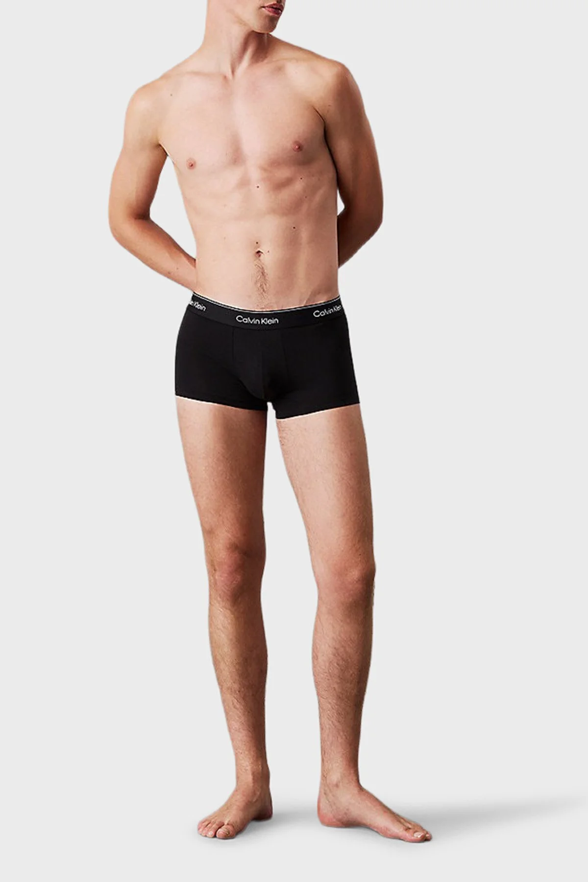Calvin Klein Pamuklu Logolu 3 Pack LV00NB4389TM6 Erkek Boxer LV00NB4389 TM6 SİYAH - 3
