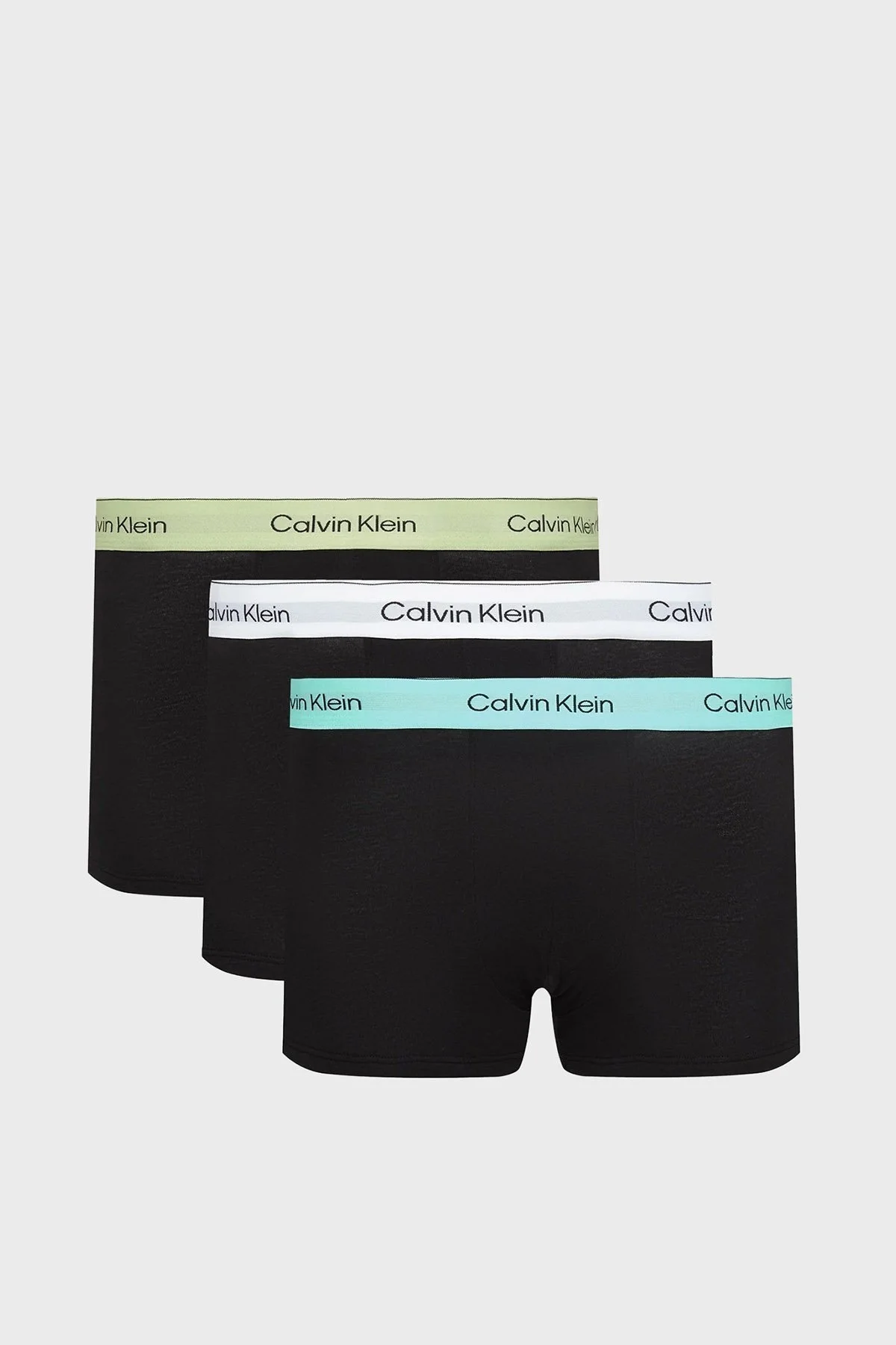 Calvin Klein Pamuklu Logolu 3 Pack LV00NB4389VRB Erkek Boxer LV00NB4389 VRB SİYAH - 1
