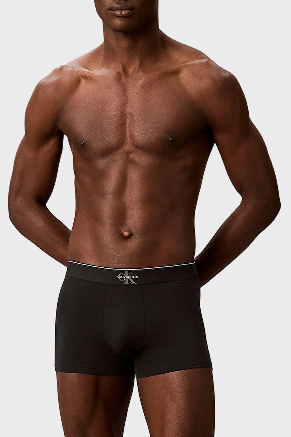 Calvin Klein Pamuklu Logolu 3 Pack LV00NB44724RV Erkek Boxer LV00NB4472 4RV SİYAH GRİ EKRU - 3