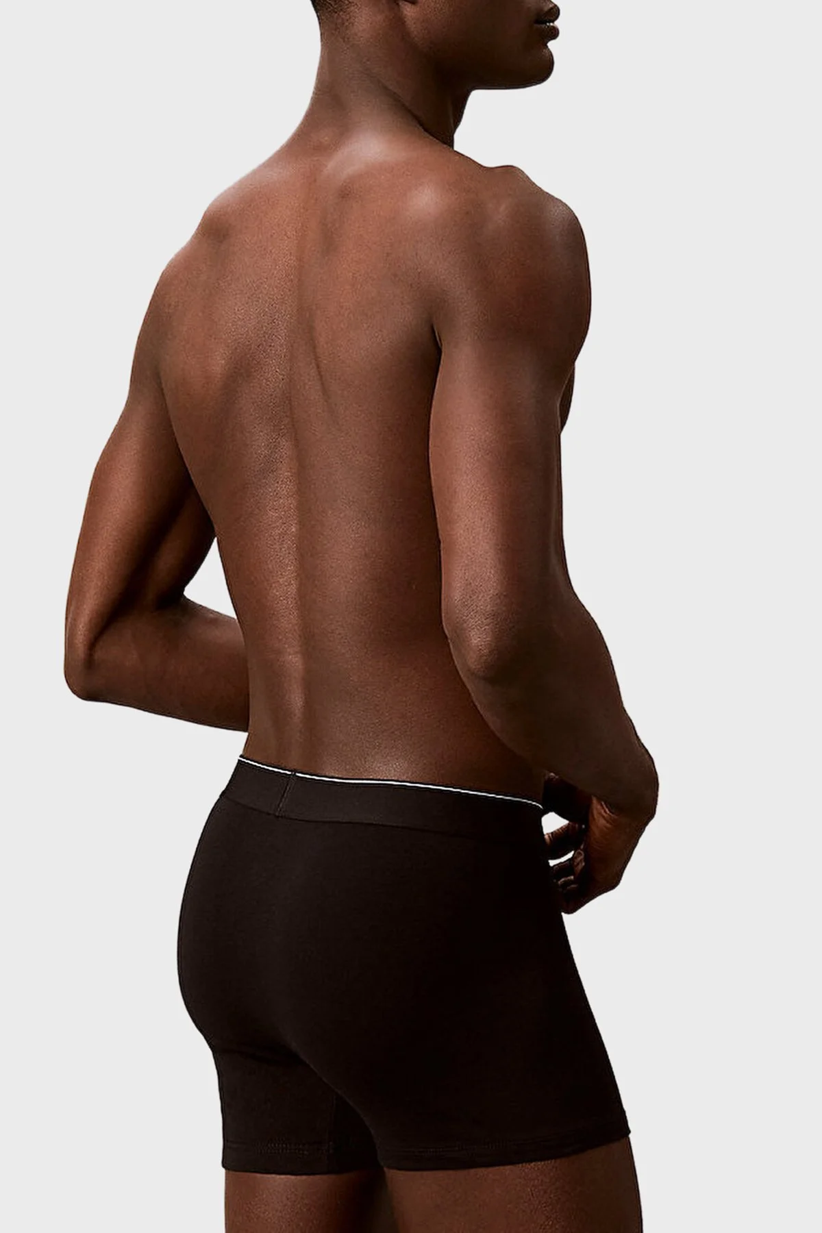 Calvin Klein Pamuklu Logolu 3 Pack LV00NB44724RV Erkek Boxer LV00NB4472 4RV SİYAH GRİ EKRU - 4