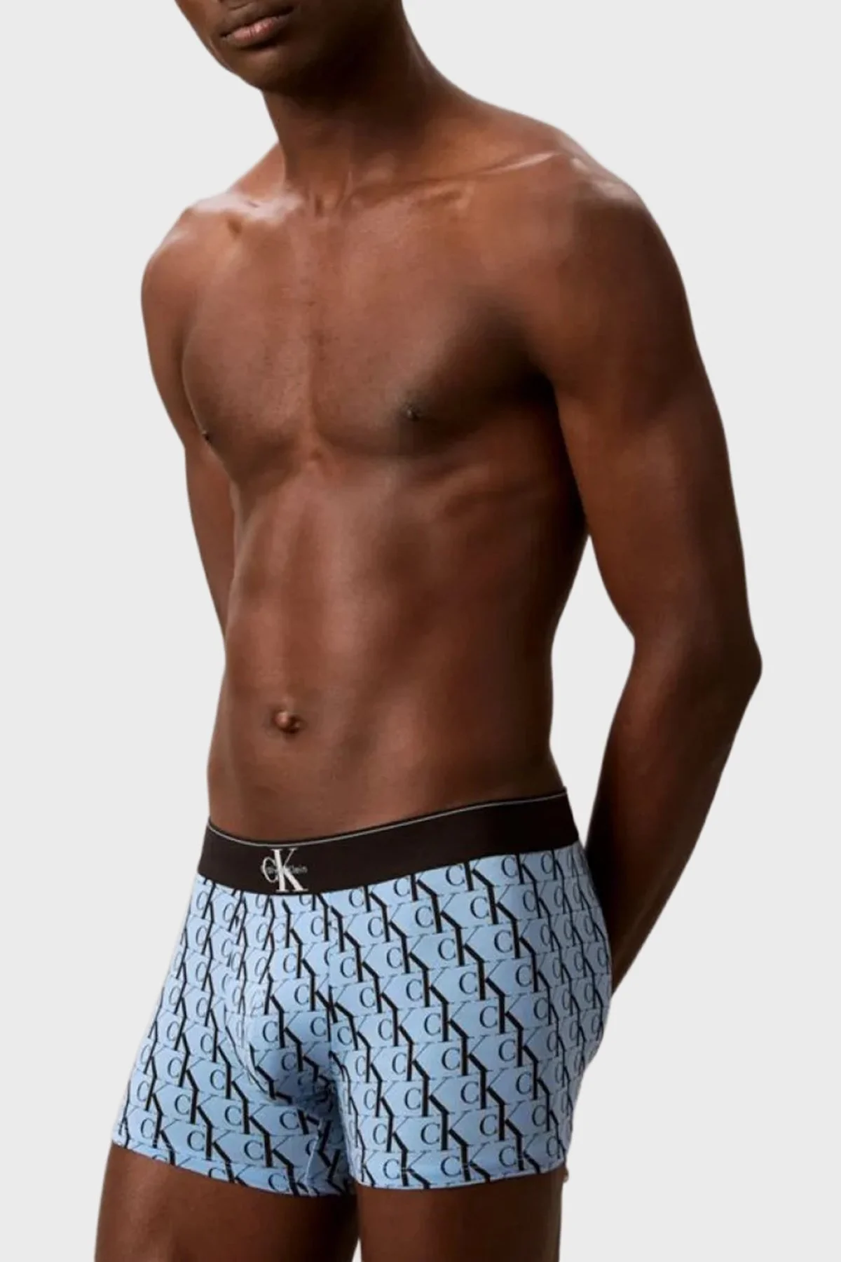 Calvin Klein Pamuklu Logolu 3 Pack LV00NB447253Q Erkek Boxer LV00NB4472 53Q Siyah-Beyaz-Mavi - 5