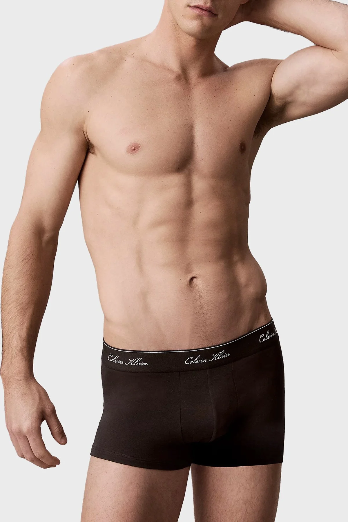 Calvin Klein Pamuklu Logolu 3 Pack LV00NB46074KJ Erkek Boxer LV00NB4607 4KJ Siyah - 2
