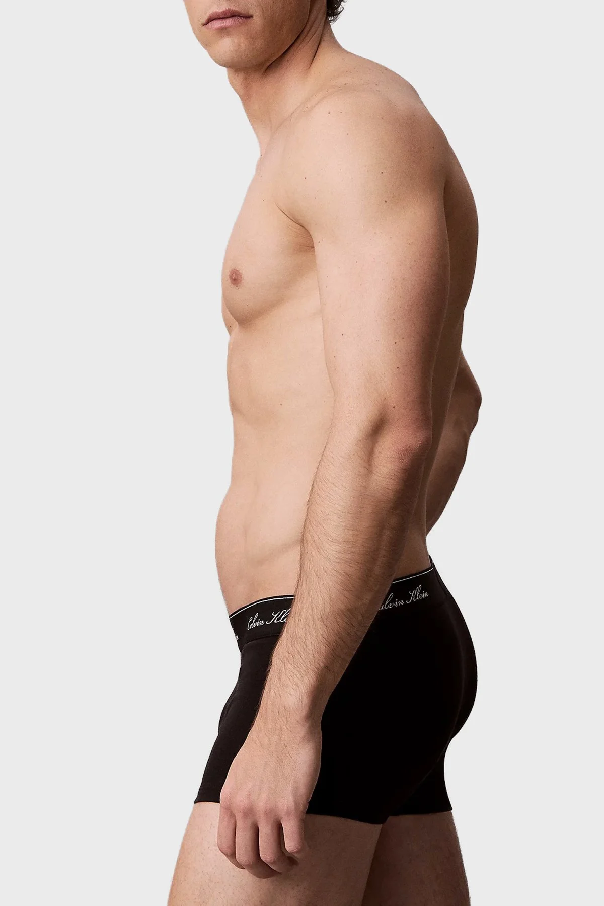 Calvin Klein Pamuklu Logolu 3 Pack LV00NB46074KJ Erkek Boxer LV00NB4607 4KJ Siyah - 5