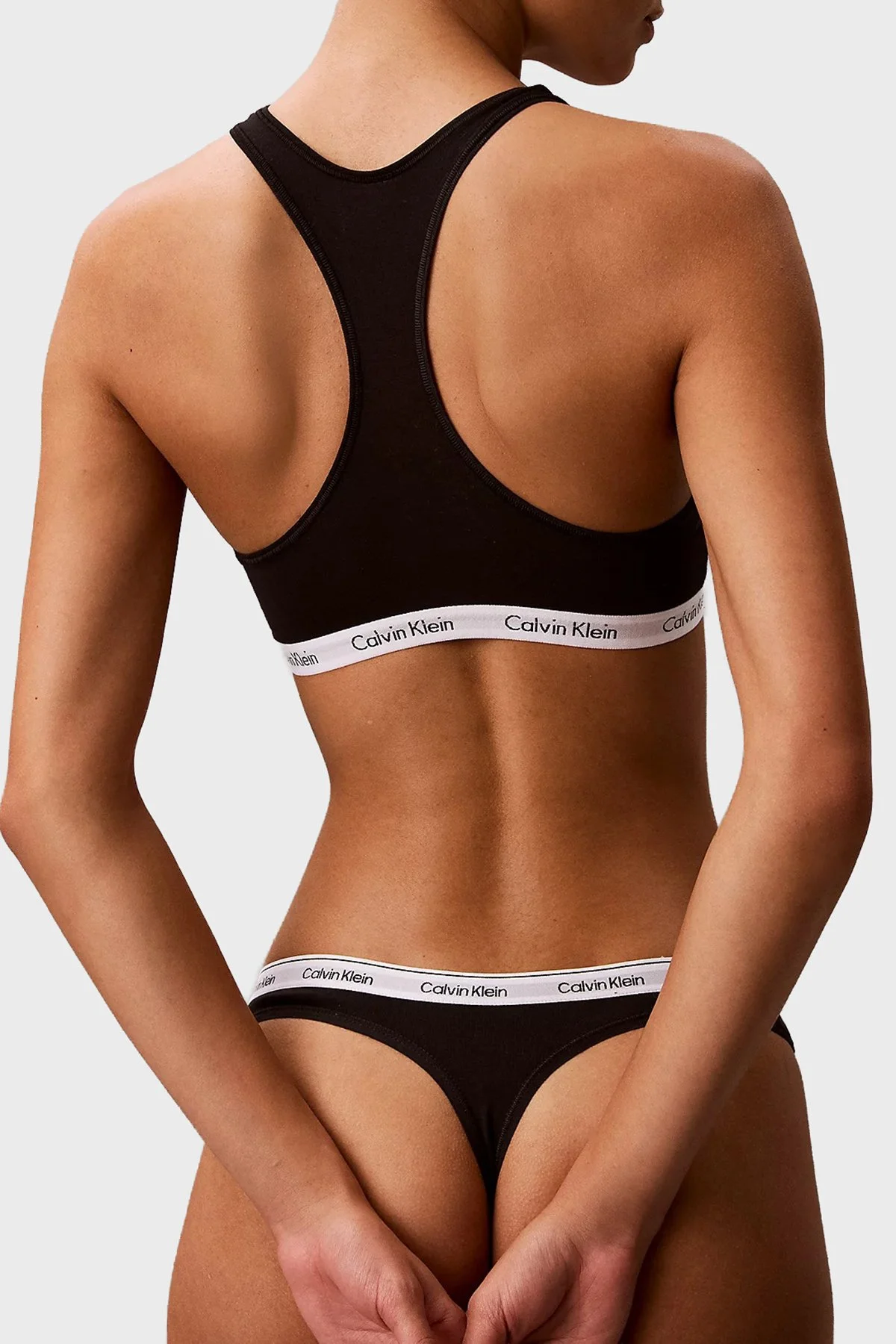 Calvin Klein Pamuklu Logolu 5 Pack LV00QD5221UB1 Bayan Külot LV00QD5221 UB1 SİYAH - 3