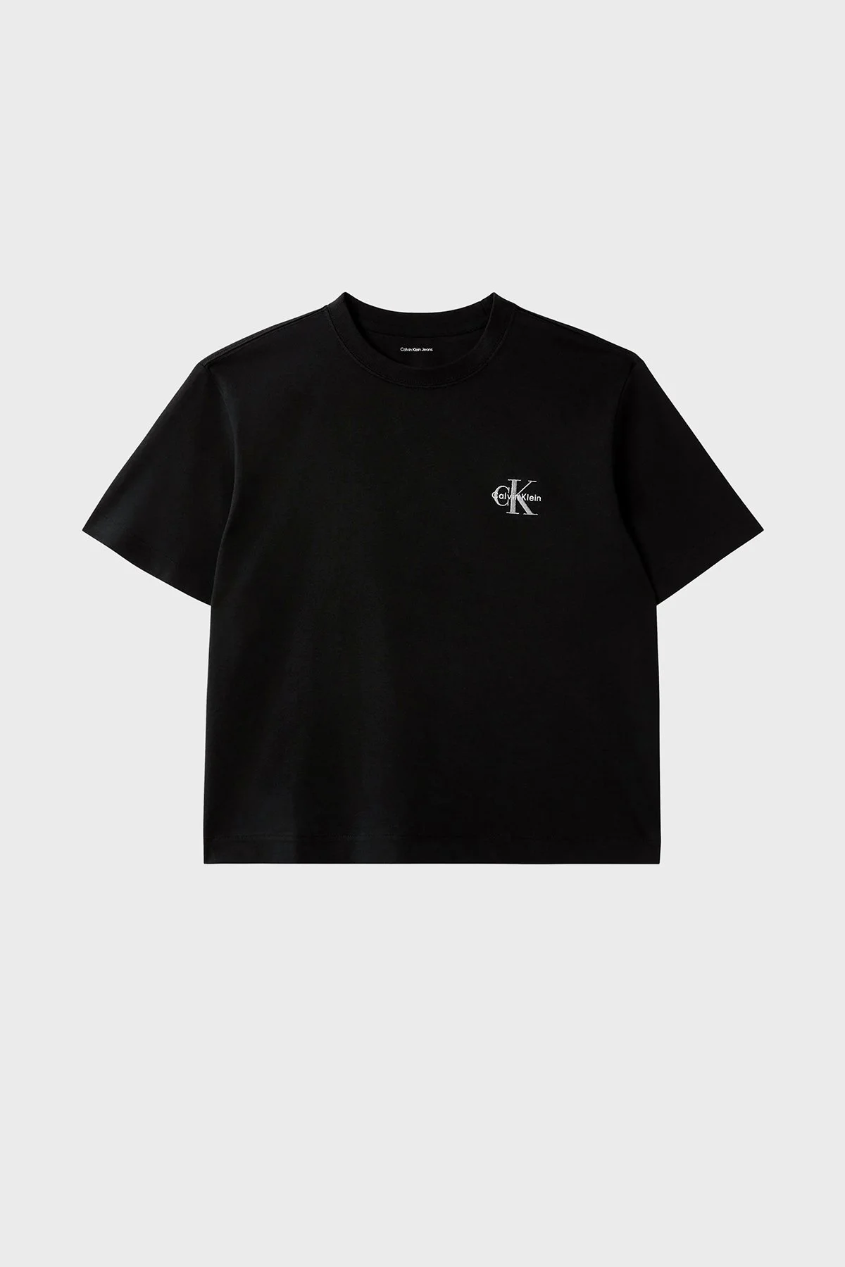 Calvin Klein Pamuklu Logolu Bisiklet Yaka LV047G826GUB1 Kadın T Shirt LV047G826G UB1 Siyah - 5