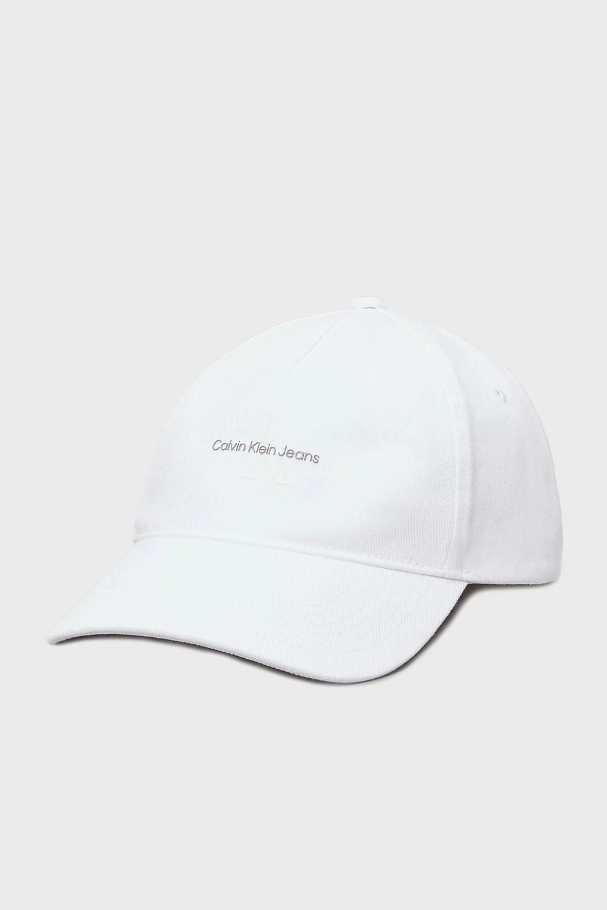 Calvin Klein Pamuklu Logolu LV04K5027GYAA Bayan Şapka LV04K5027G YAA BEYAZ - 1