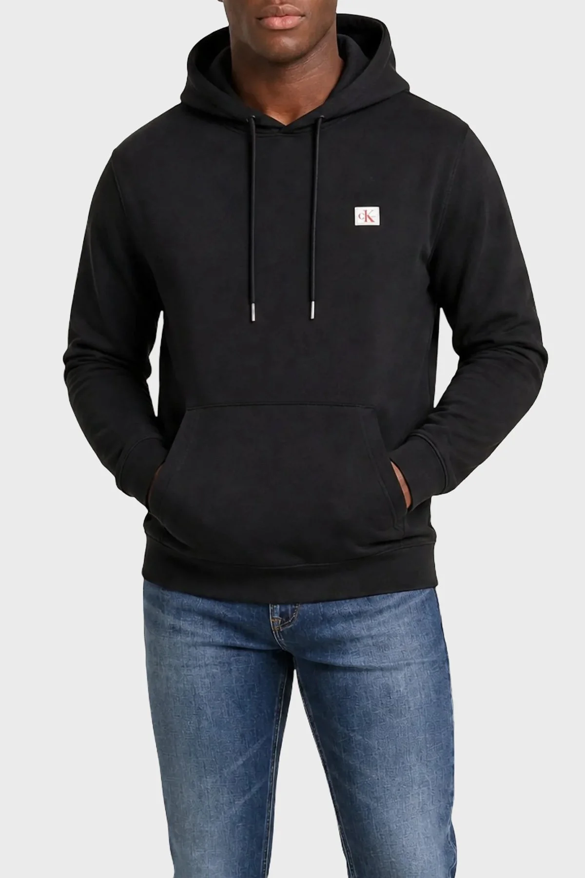Calvin Klein Pamuklu Logolu Regular Fit Kapüşonlu Yaka LV04RG269GUB1 Erkek Sweat LV04RG269G UB1 SİYAH - 1