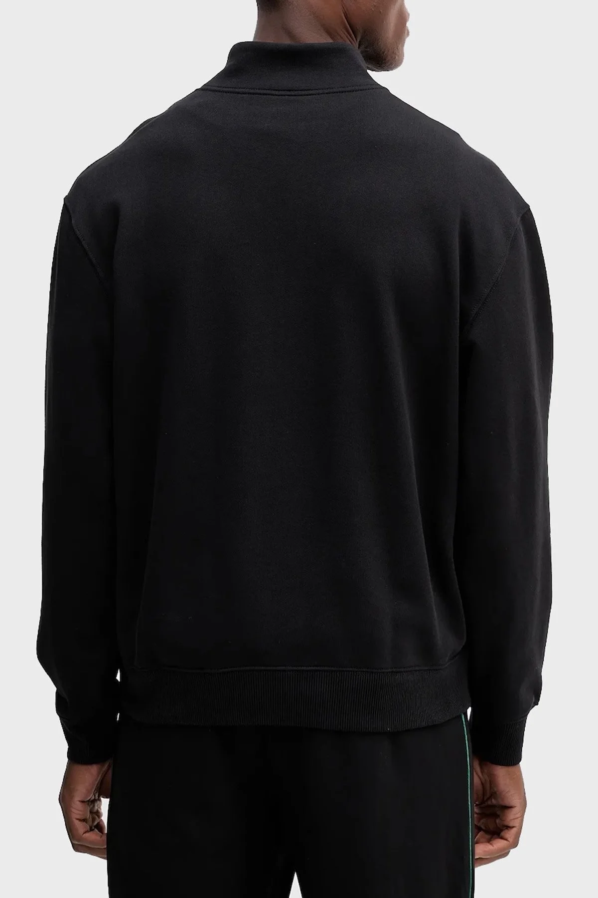 Calvin Klein Pamuklu Loose Fit Yarım Fermuarlı Dik Yaka LV04RD244GUB1 Erkek Sweat LV04RD244G UB1 SİYAH - 3