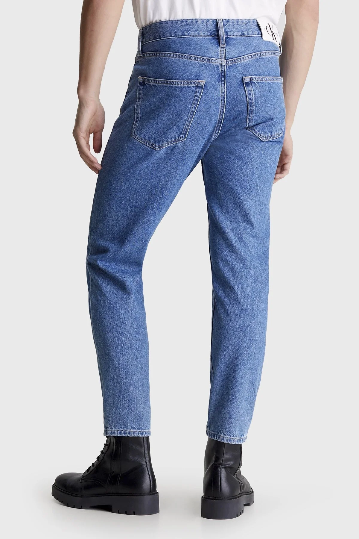 Calvin Klein Pamuklu Normal Bel Dad Jeans J30J3248411A4 Erkek Kot Pantolon J30J324841 1A4 MAVİ - 2
