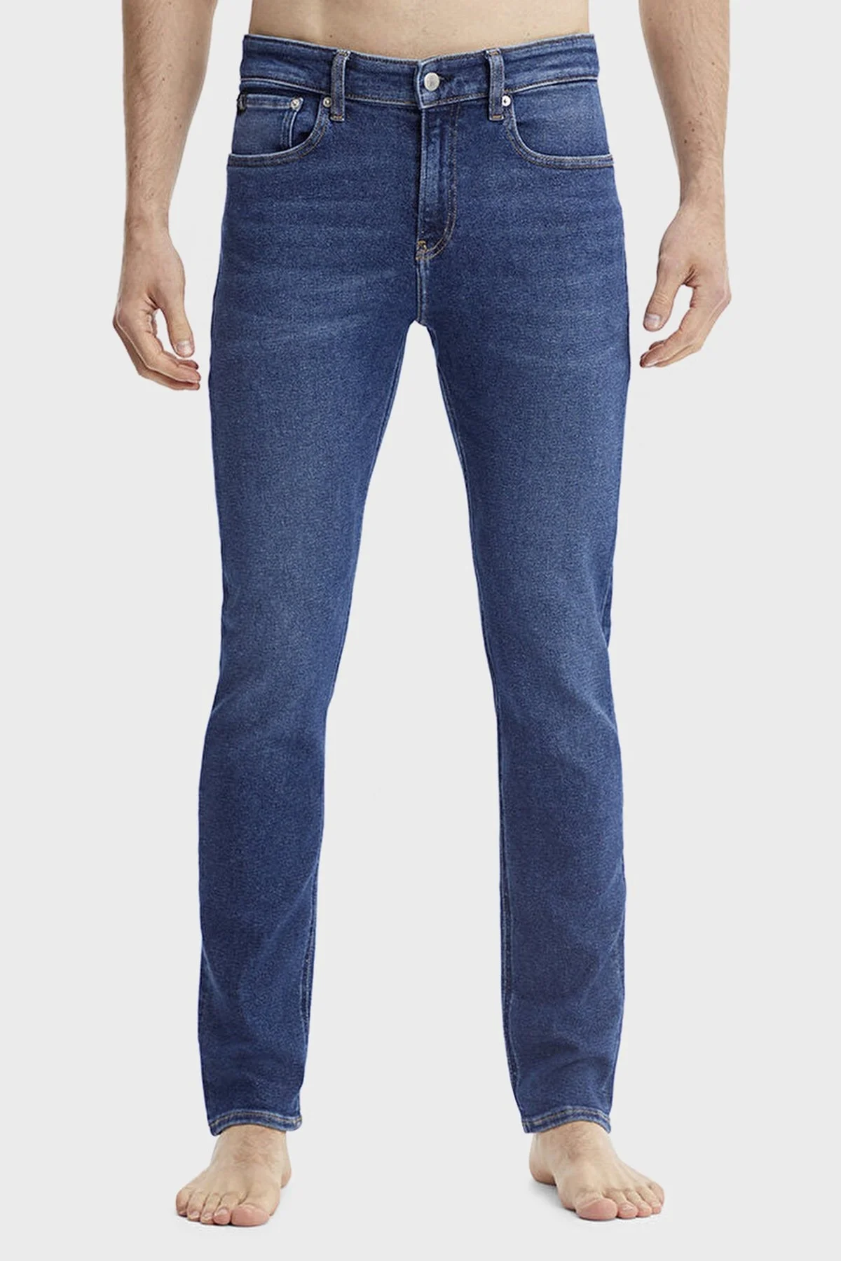 Calvin Klein Pamuklu Normal Bel Skinny Fit Jeans Erkek Kot Pantolon J30J321131 1BJ MAVİ - 1