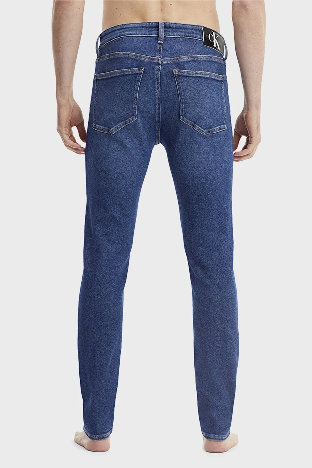 Calvin Klein Pamuklu Normal Bel Skinny Fit Jeans Erkek Kot Pantolon J30J321131 1BJ MAVİ - 2