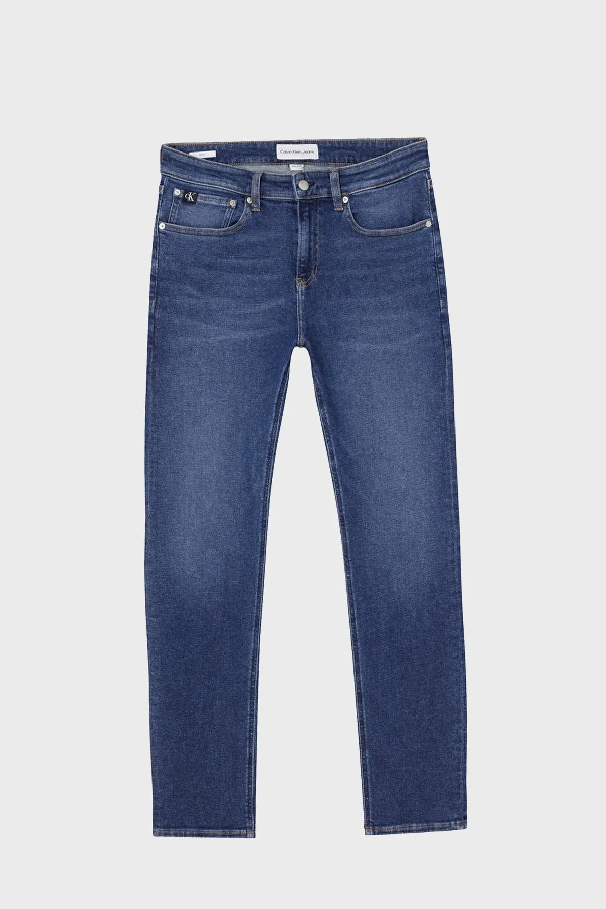 Calvin Klein Pamuklu Normal Bel Skinny Fit Jeans Erkek Kot Pantolon J30J321131 1BJ MAVİ - 4