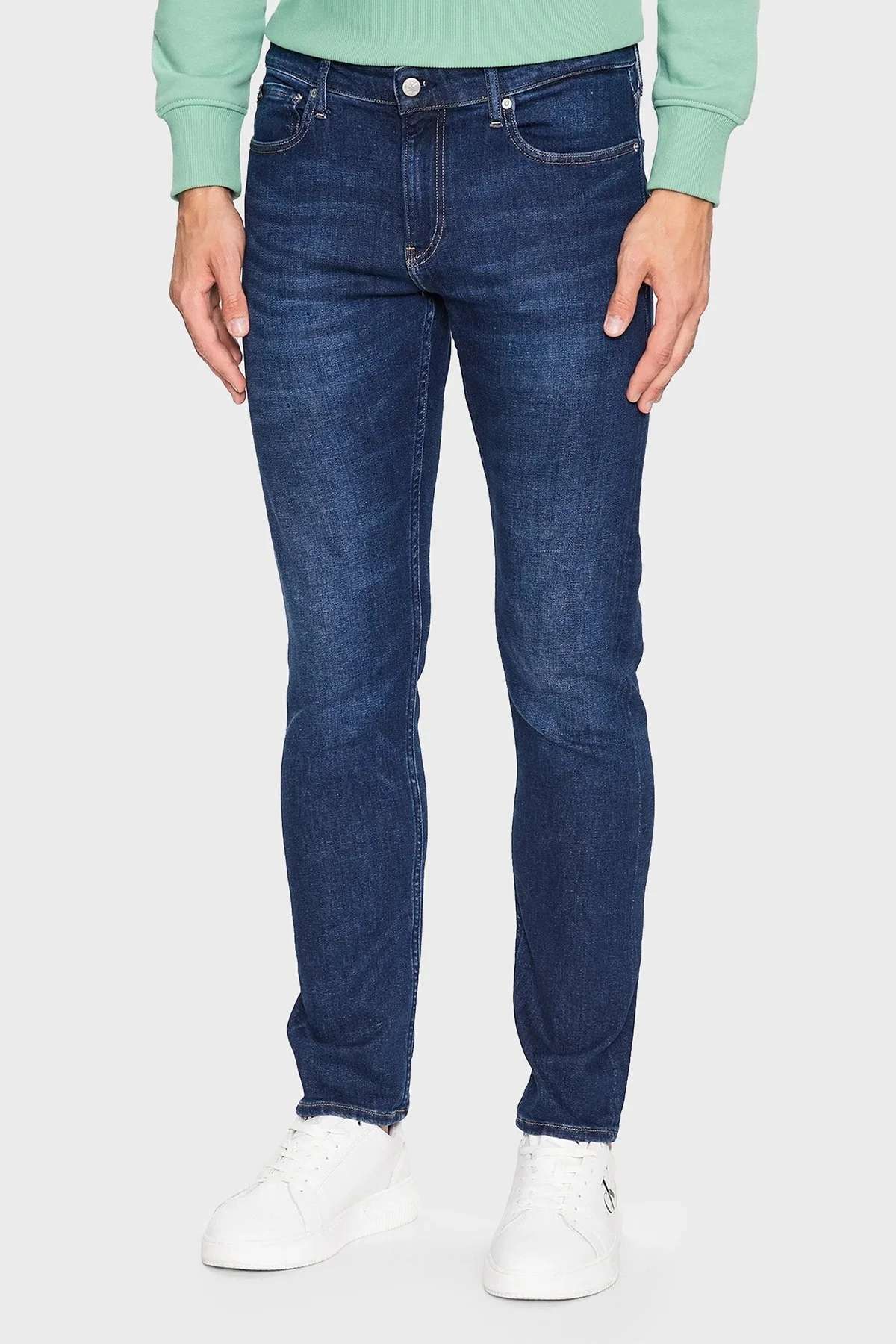 Calvin Klein Jeans Erkek Kot Pantolon J30J323384 1BJ MAVİ - 1