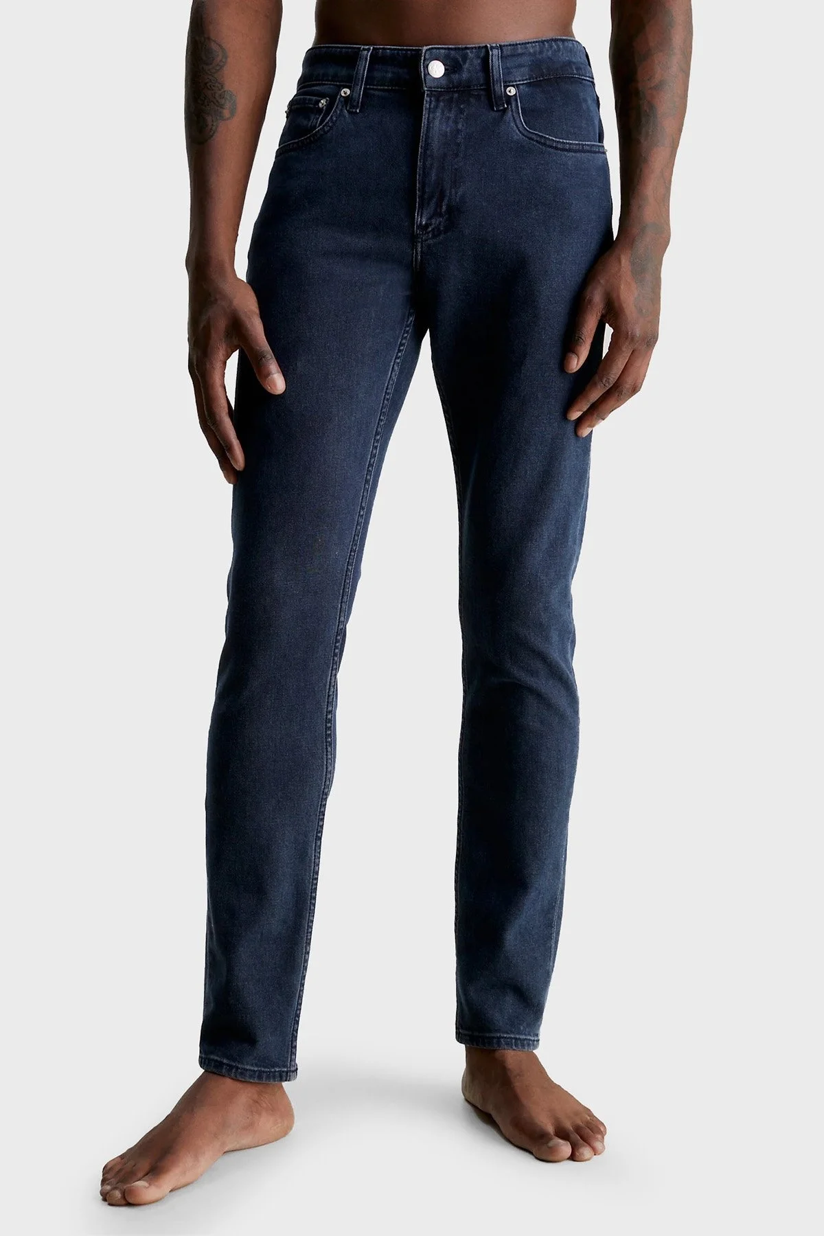 Calvin Klein Pamuklu Normal Bel Slim Fit Tapered Jeans J30J3238531BJ Erkek Kot Pantolon J30J323853 1BJ LACİVERT - 1
