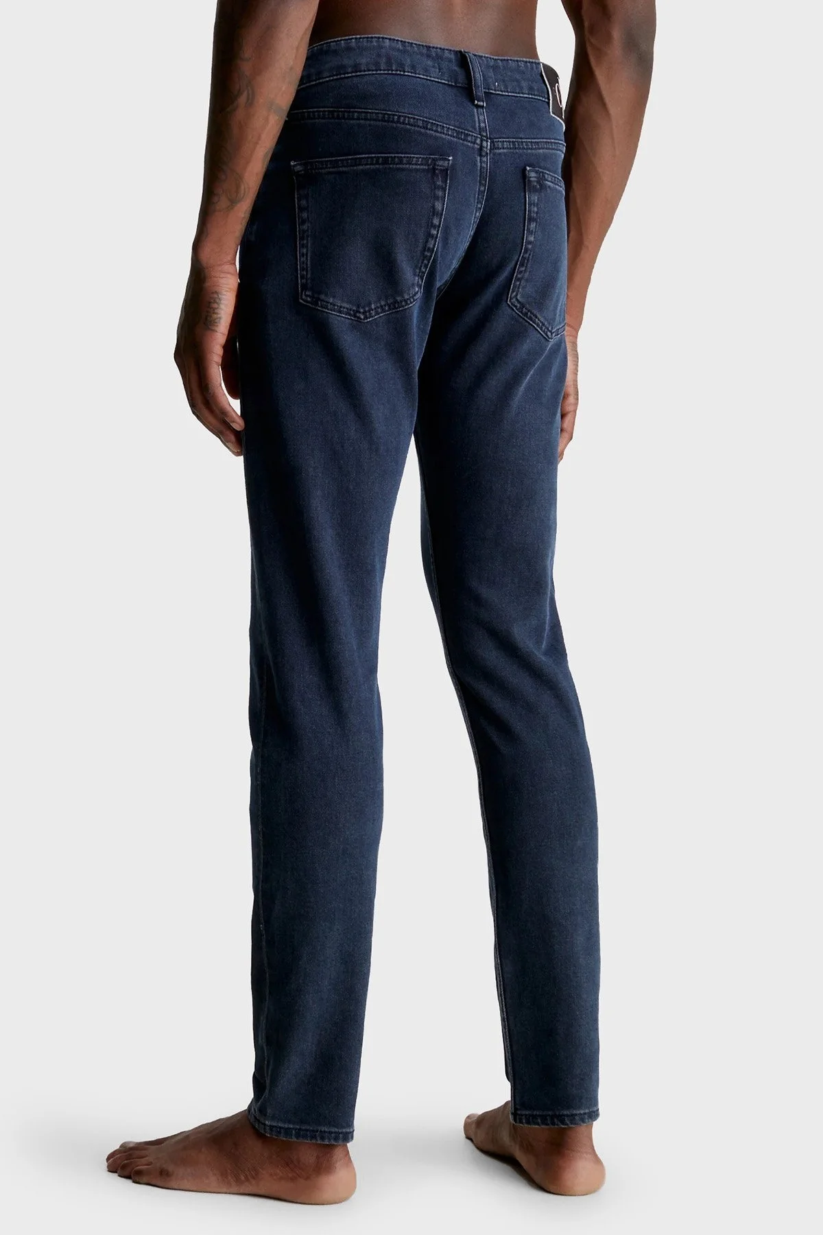 Calvin Klein Pamuklu Normal Bel Slim Fit Tapered Jeans J30J3238531BJ Erkek Kot Pantolon J30J323853 1BJ LACİVERT - 2