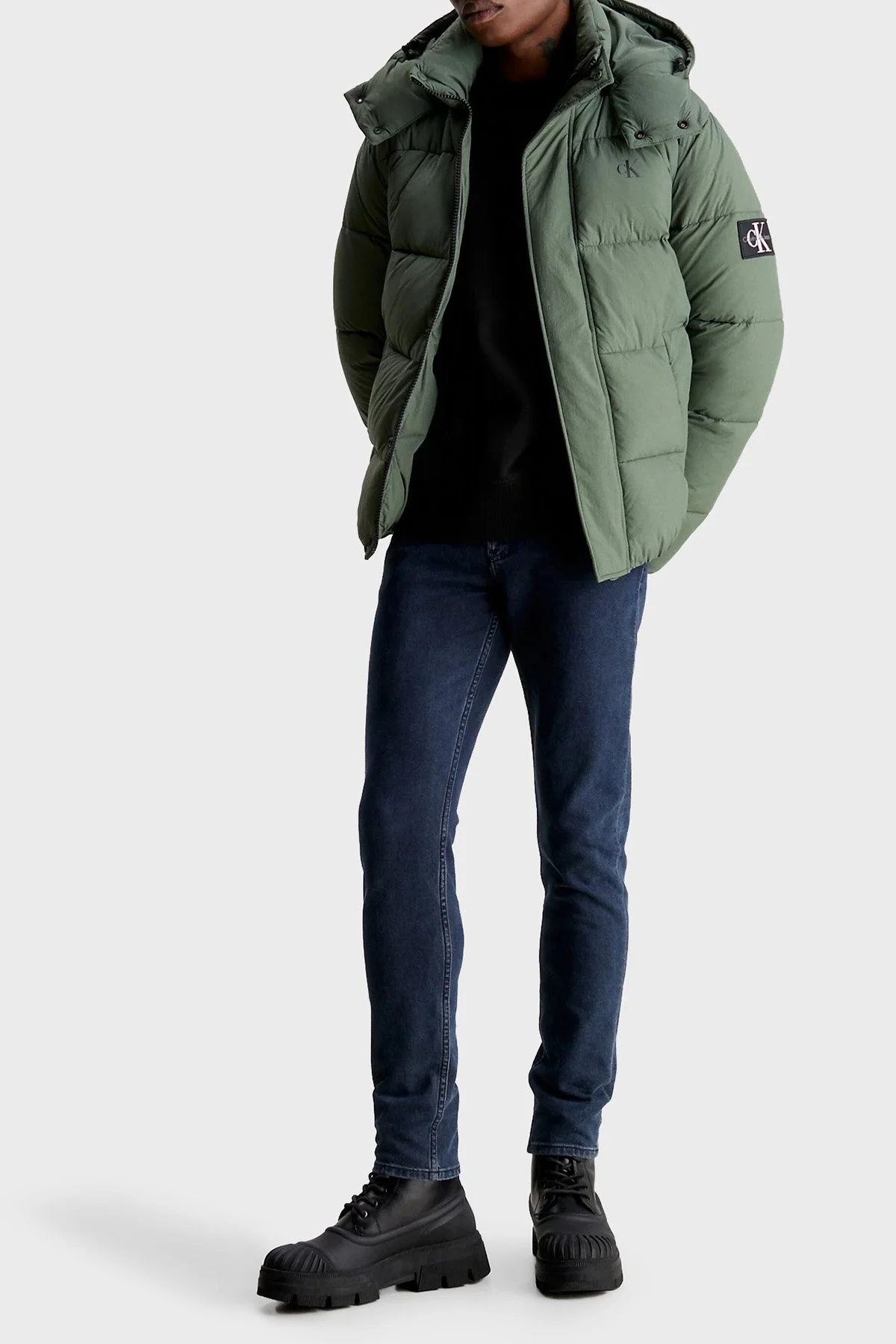 Calvin Klein Pamuklu Normal Bel Slim Fit Tapered Jeans J30J3238531BJ Erkek Kot Pantolon J30J323853 1BJ LACİVERT - 3