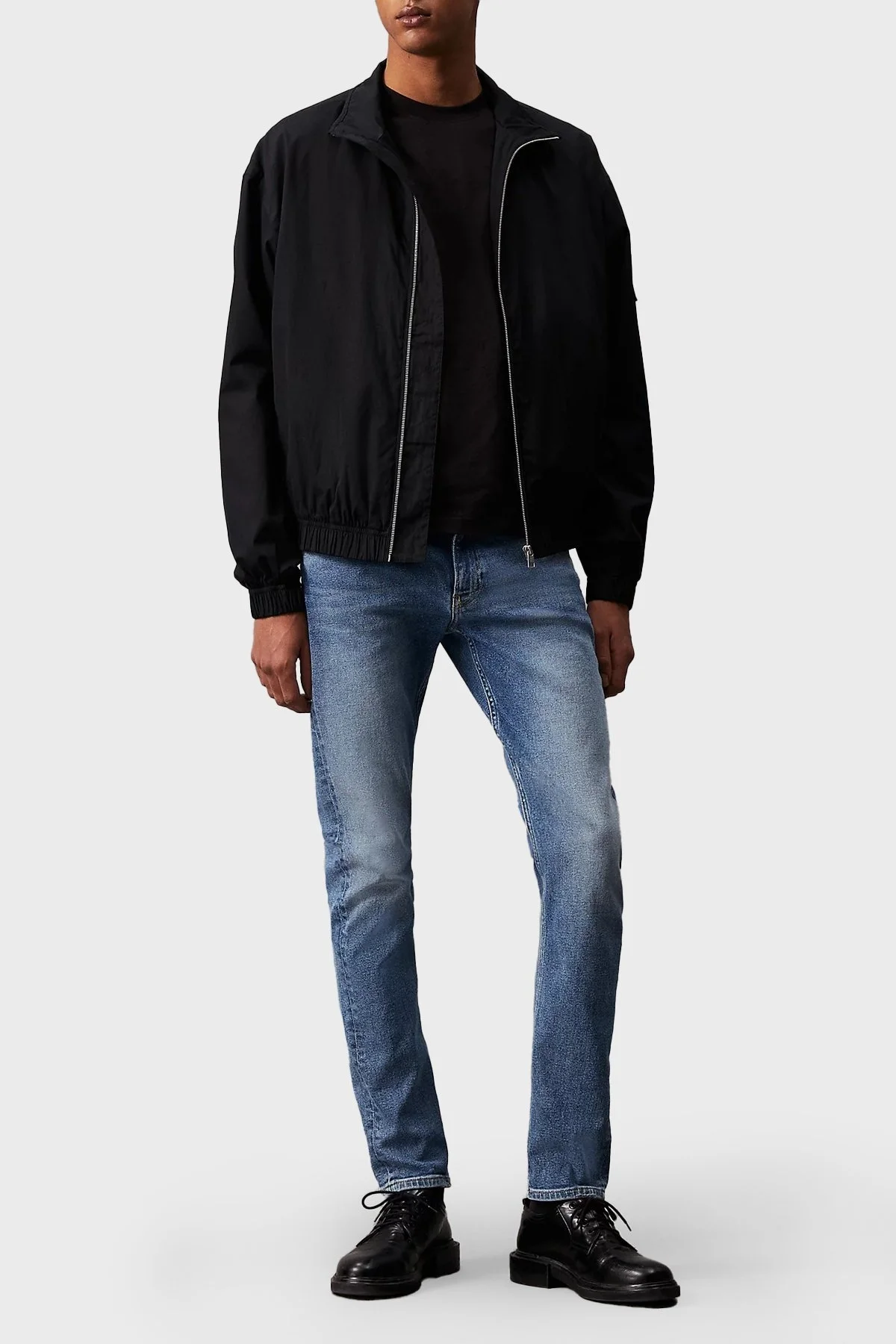 Calvin Klein Pamuklu Normal Bel Slim Tapered Jeans J30J3248441AA Erkek Kot Pantolon J30J324844 1AA MAVİ - 2