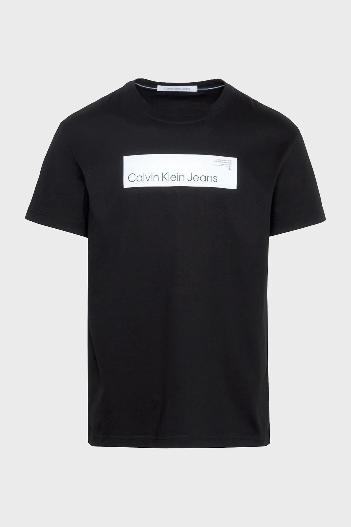 Calvin Klein Pamuklu Oversize Fit Bisiklet Yaka J30J324018BEH Erkek T Shirt J30J324018 BEH SİYAH - 5