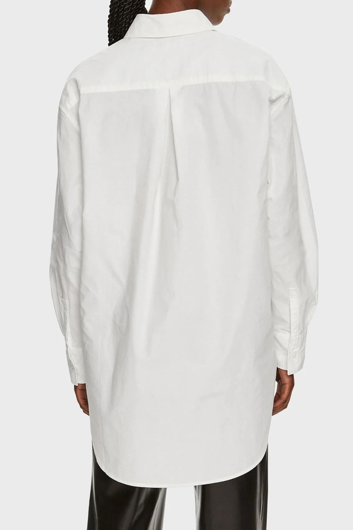 Calvin Klein Pamuklu Oversize Fit J20J223867YAF Bayan Gömlek J20J223867 YAF BEYAZ - 2