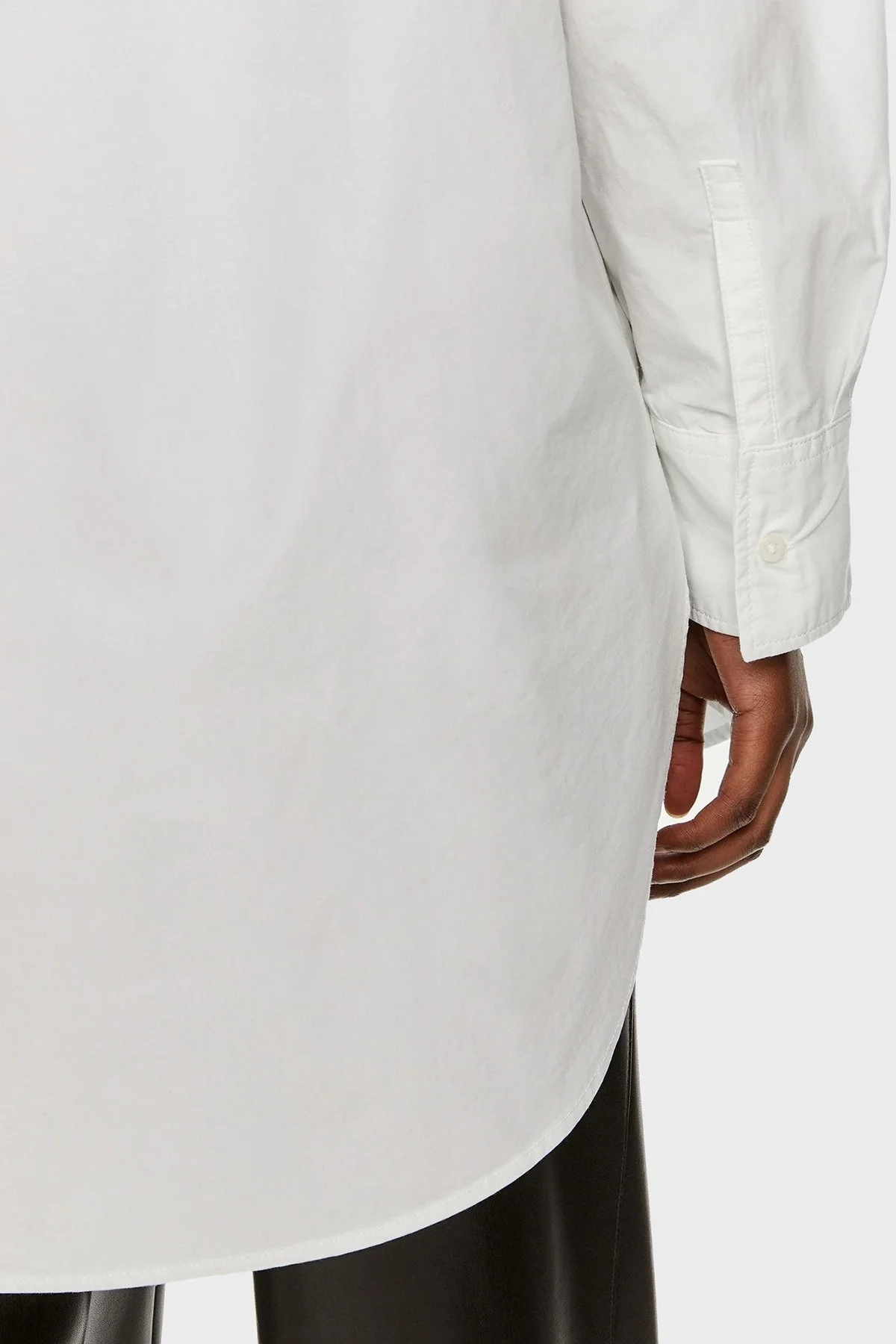 Calvin Klein Pamuklu Oversize Fit J20J223867YAF Bayan Gömlek J20J223867 YAF BEYAZ - 5