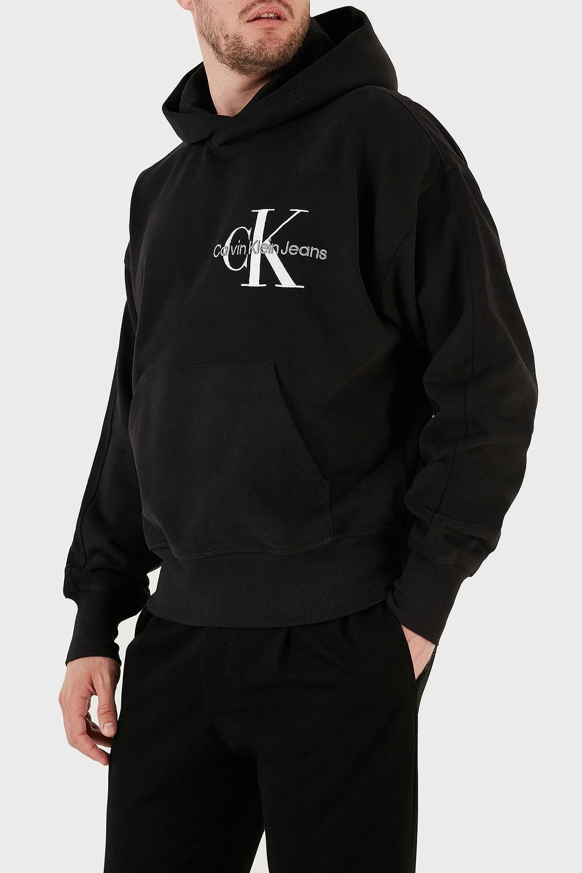 Calvin Klein Erkek Sweat J30J323431 BEH SİYAH - 4