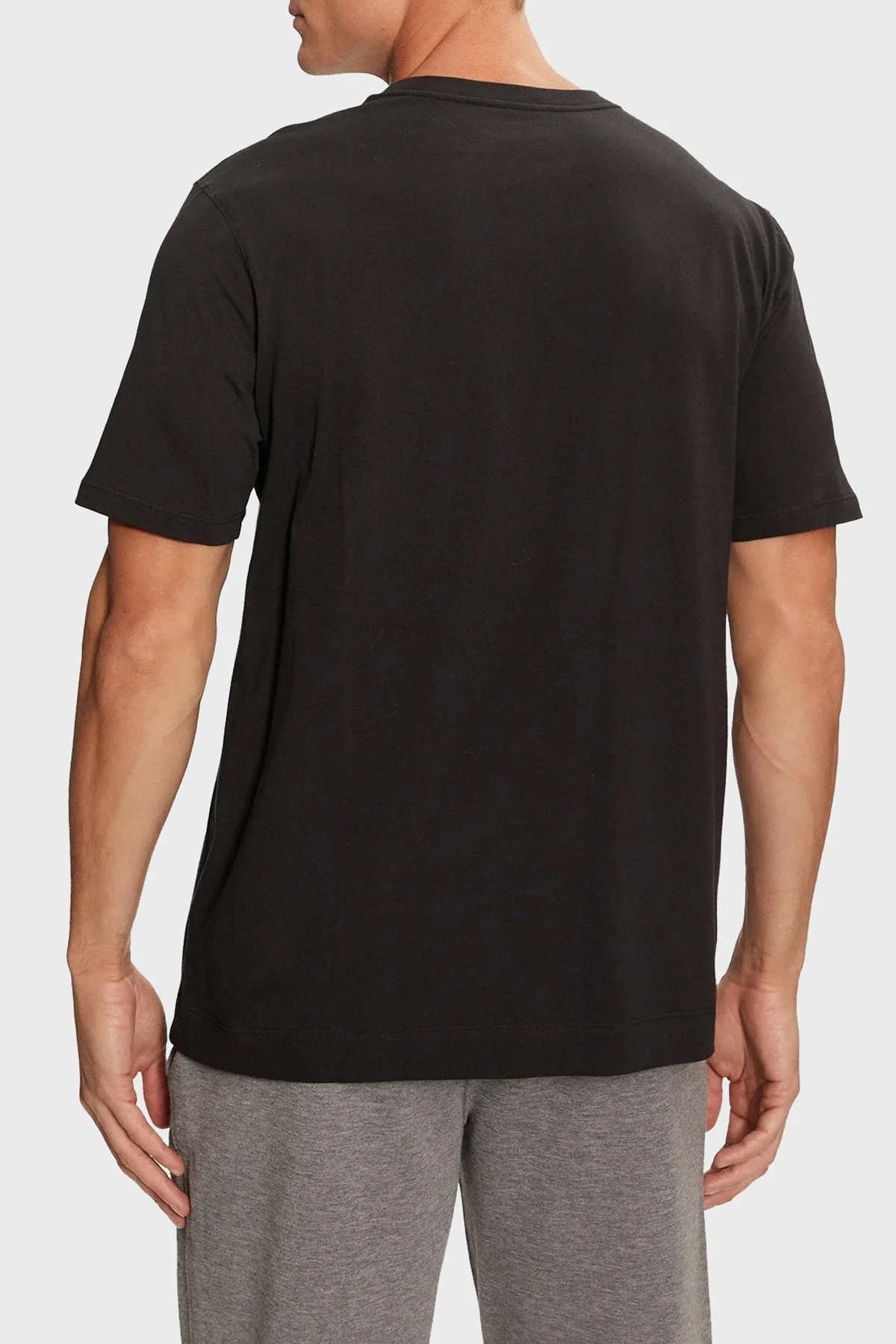 Calvin Klein Pamuklu Regular Fit Bisiklet Yaka 00GMF4K112BAE Erkek T Shirt 00GMF4K112 BAE SİYAH - 2