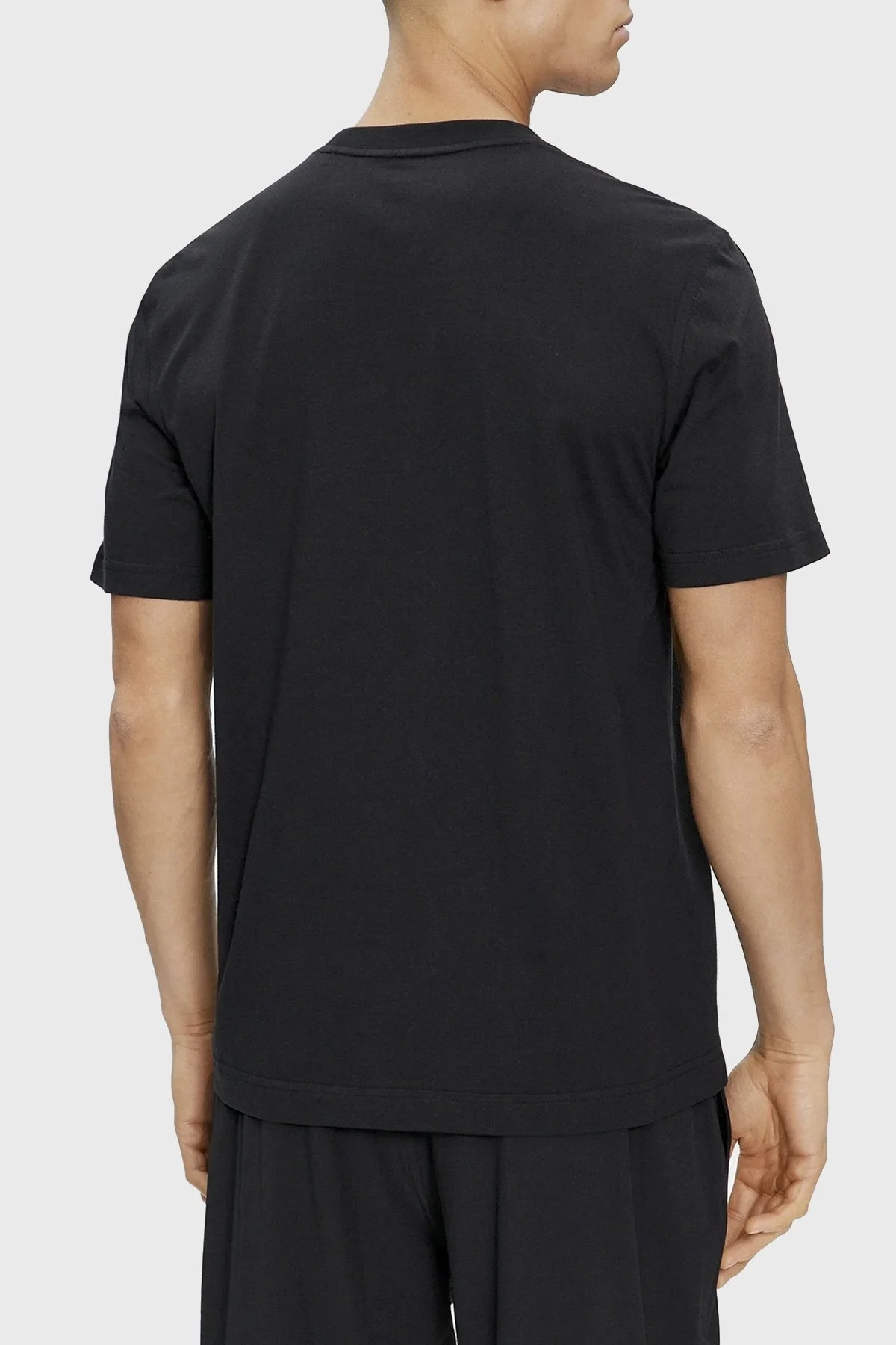 Calvin Klein Pamuklu Regular Fit Bisiklet Yaka 00GMS4K187BAE Erkek T Shirt 00GMS4K187 BAE SİYAH - 3