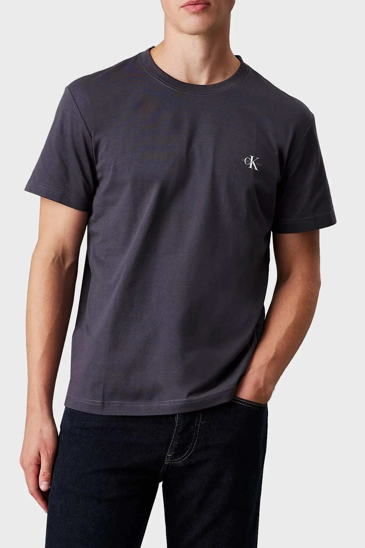 Calvin Klein Pamuklu Regular Fit Bisiklet Yaka 2 Pack J30J3201990GM Erkek T Shirt J30J320199 0GM SİYAH - 9