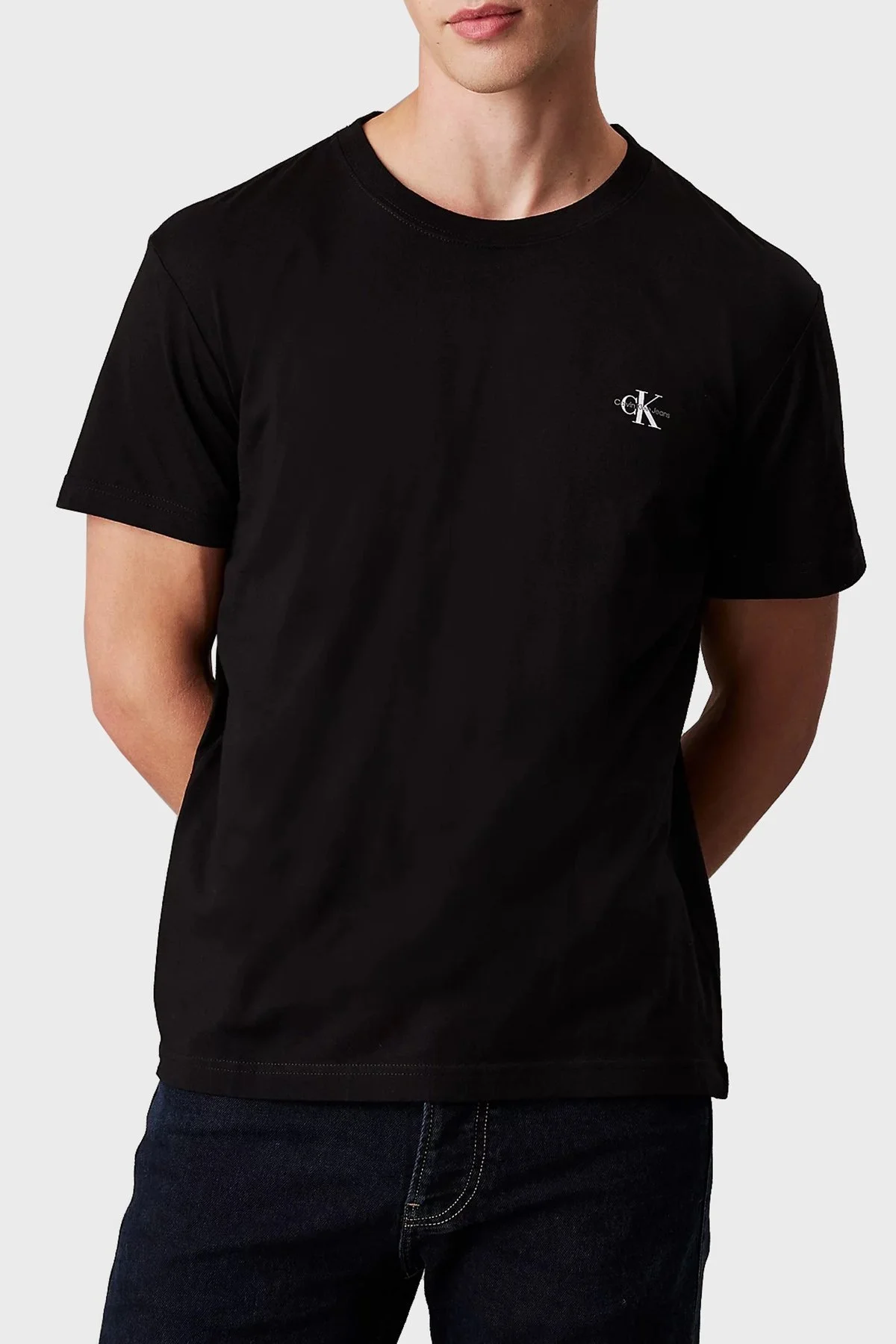 Calvin Klein Pamuklu Regular Fit Bisiklet Yaka 2 Pack J30J3201990GM Erkek T Shirt J30J320199 0GM SİYAH - 10
