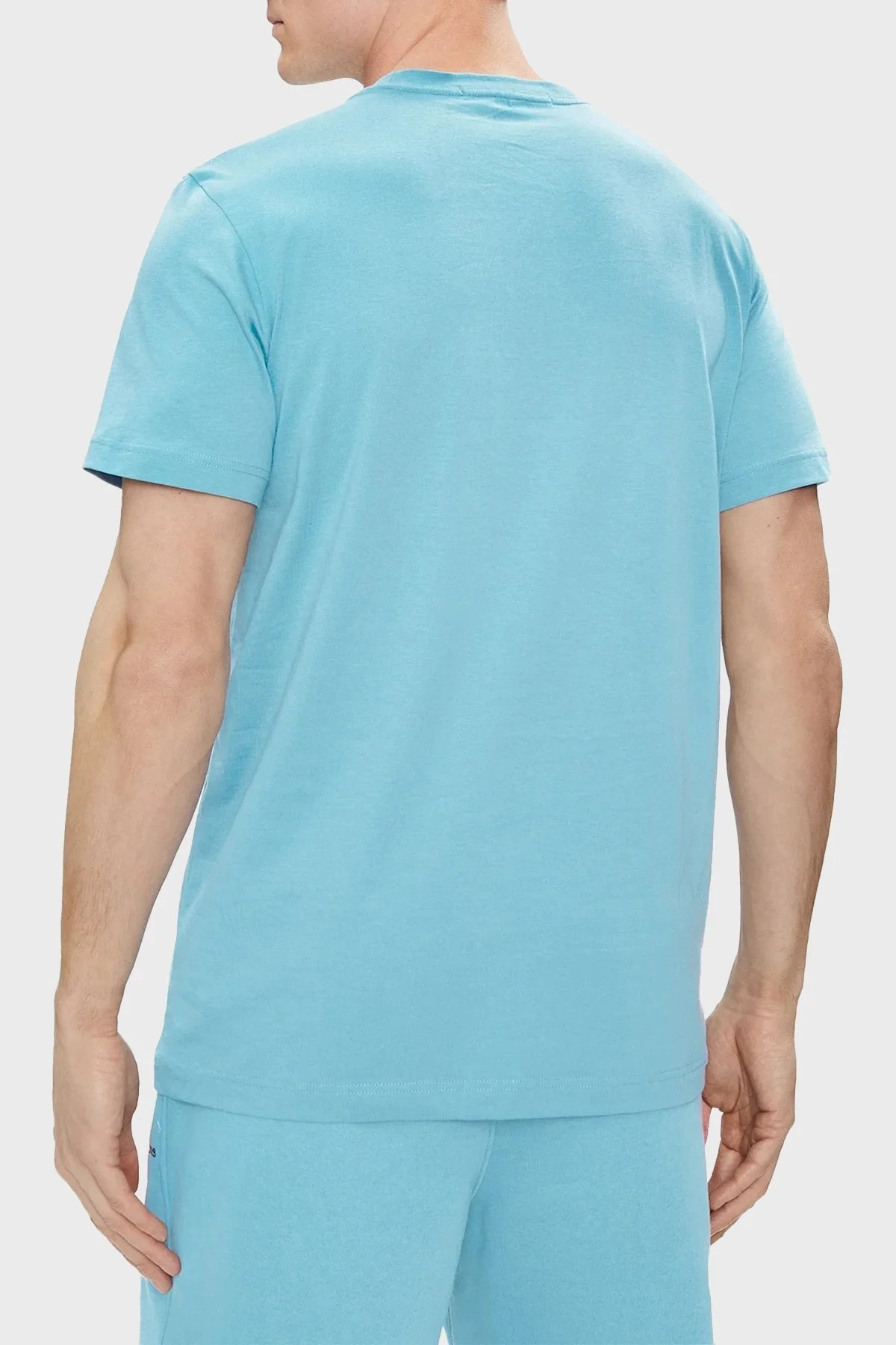 Calvin Klein Pamuklu Regular Fit Bisiklet Yaka J30J323483CEZ Erkek T Shirt J30J323483 CEZ MAVİ - 2