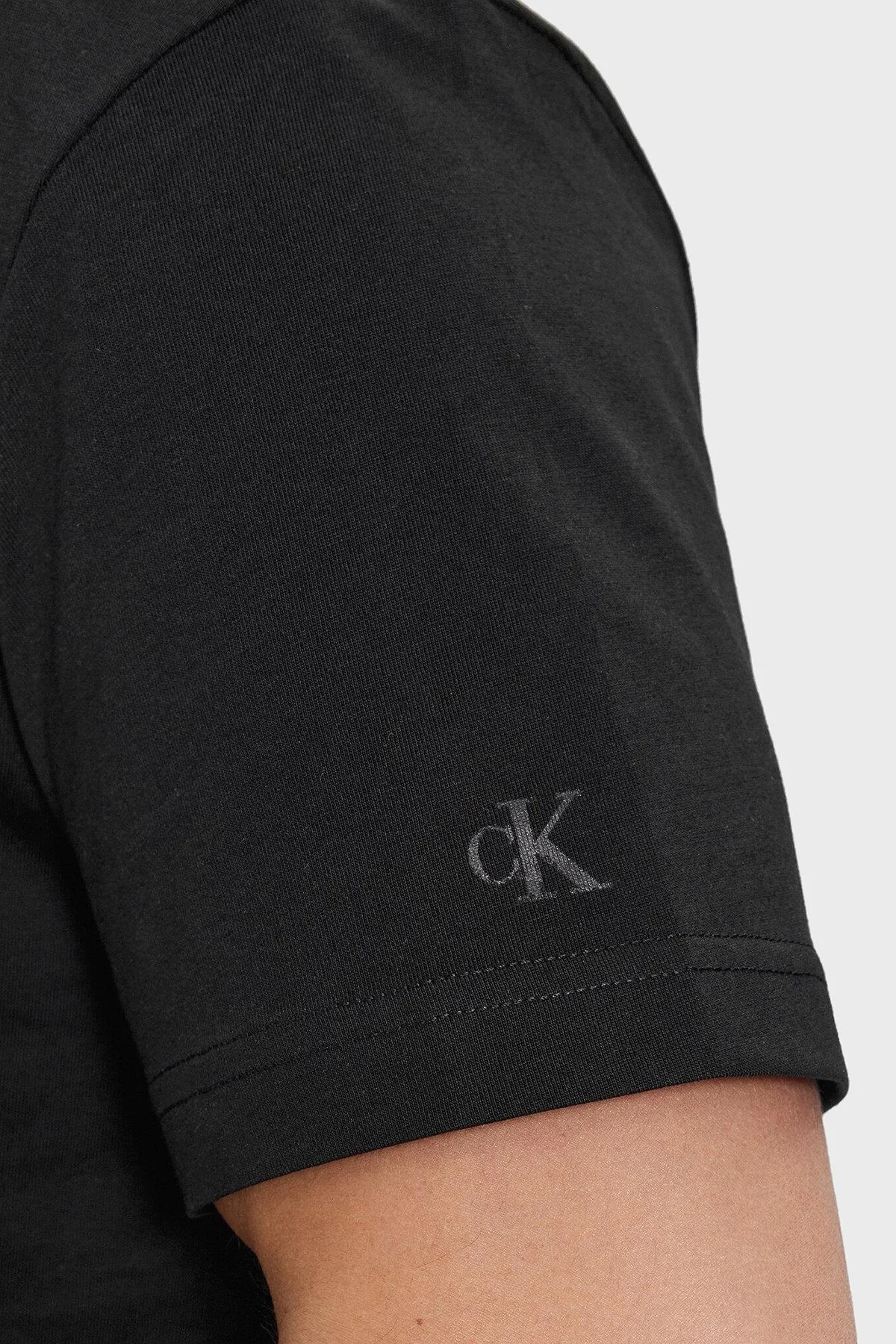 Calvin Klein Pamuklu Regular Fit Bisiklet Yaka J30J324671BEH Erkek T Shirt J30J324671 BEH SİYAH - 5