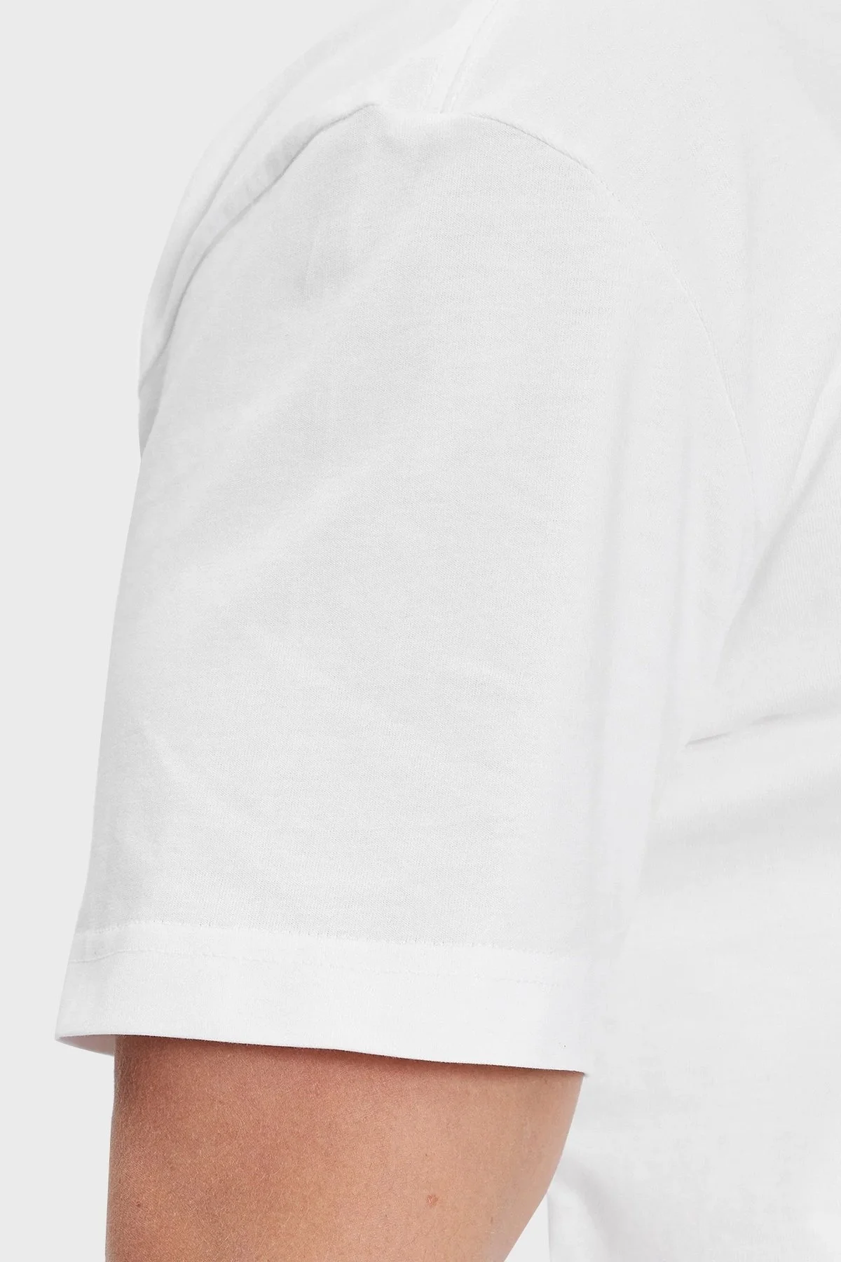 Calvin Klein Pamuklu Regular Fit Bisiklet Yaka J30J324671YAF Erkek T Shirt J30J324671 YAF BEYAZ - 4
