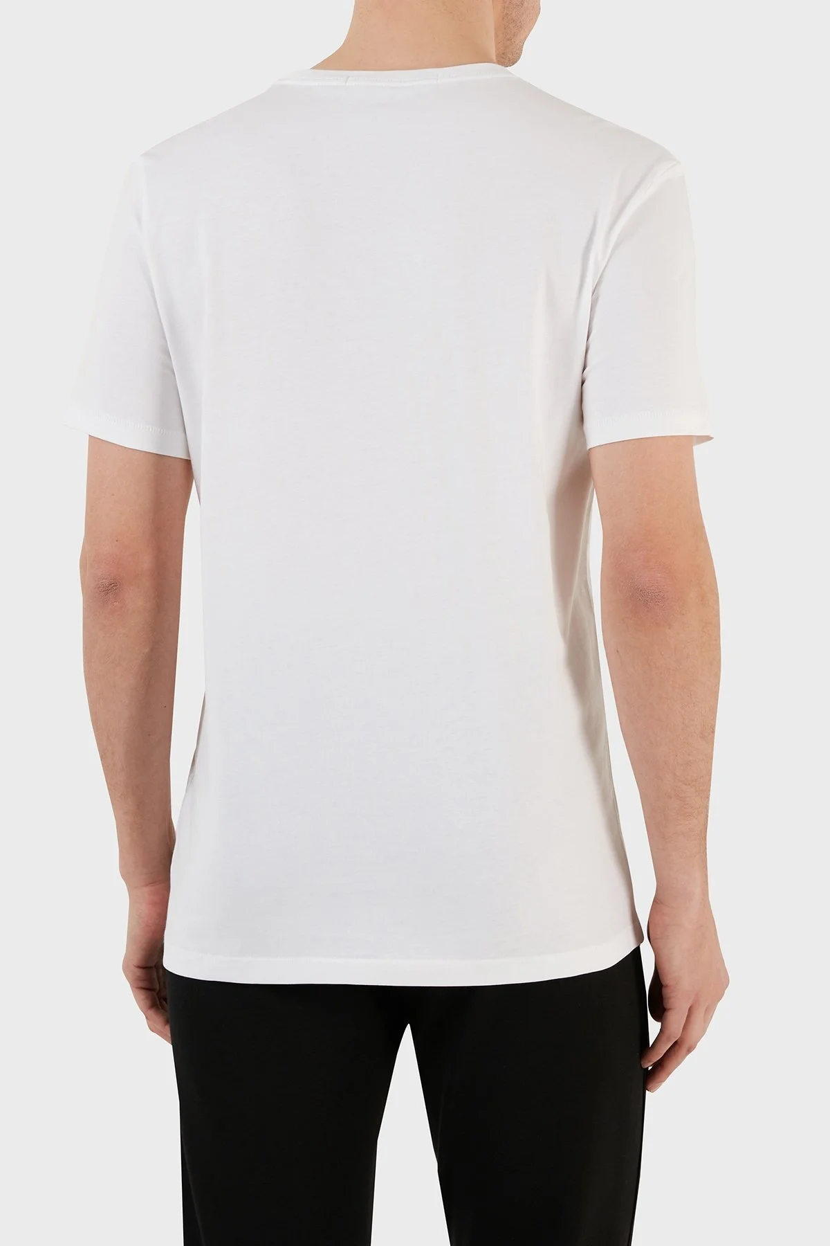 Calvin Klein Pamuklu Regular Fit Bisiklet Yaka J30J324682YAF Erkek T Shirt J30J324682 YAF BEYAZ - 2