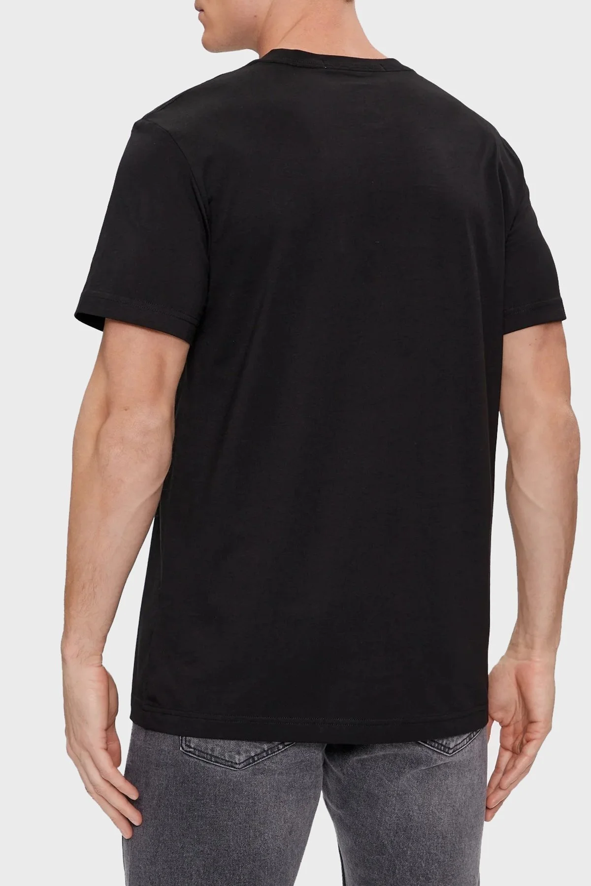 Calvin Klein Pamuklu Regular Fit Bisiklet Yaka J30J325065BEH Erkek T Shirt J30J325065 BEH SİYAH - 2