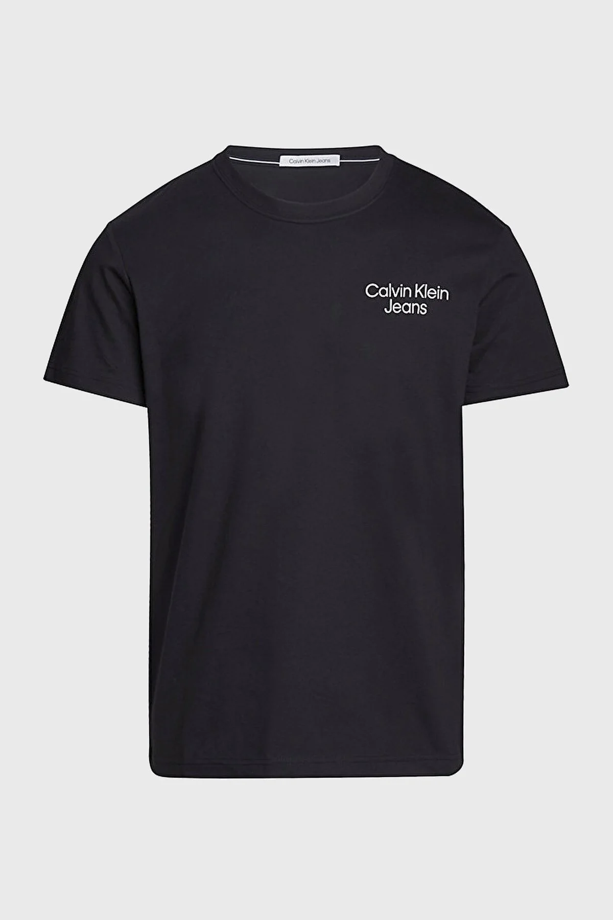Calvin Klein Pamuklu Regular Fit Bisiklet Yaka J30J325186BEH Erkek T Shirt J30J325186 BEH SİYAH - 5
