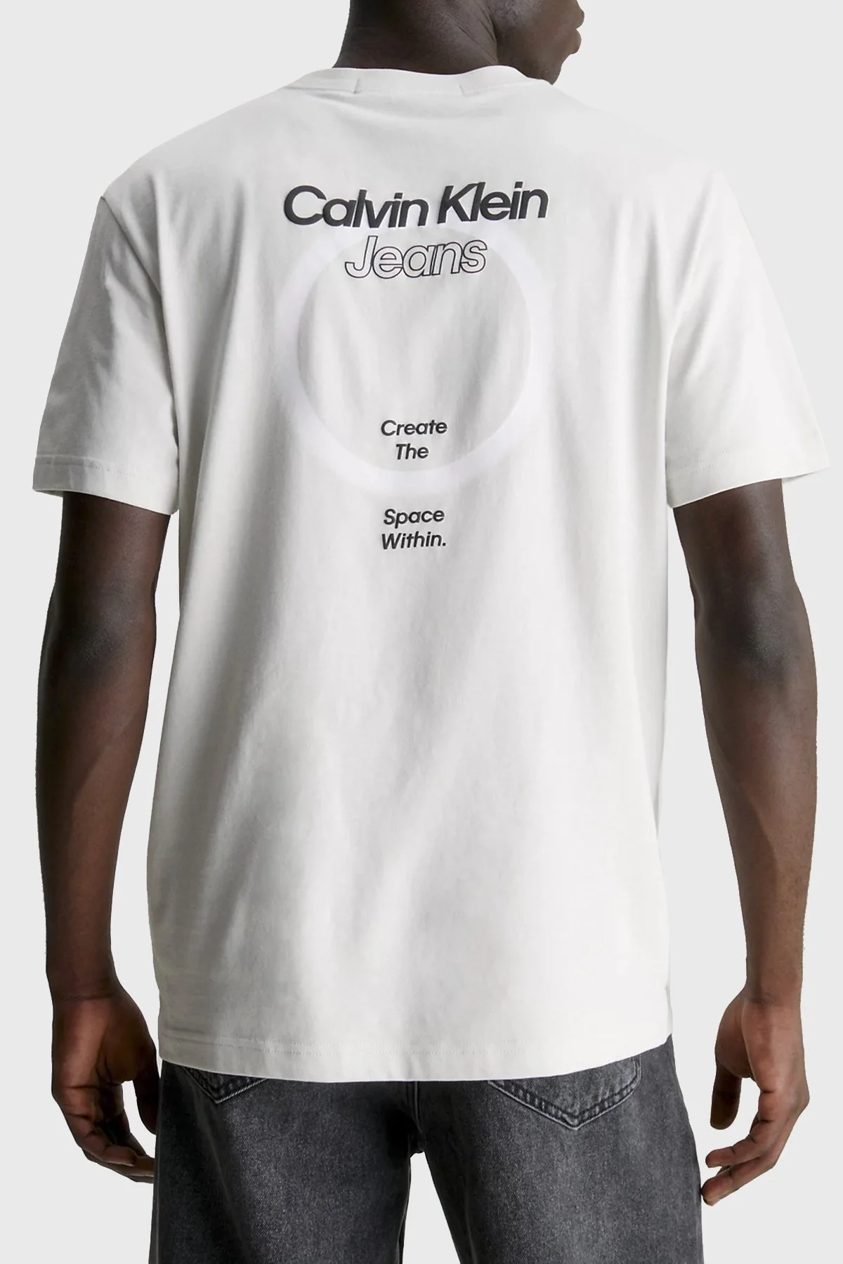 Calvin Klein Pamuklu Regular Fit Bisiklet Yaka J30J325186PC8 Erkek T Shirt J30J325186 PC8 AÇIK GRİ - 2