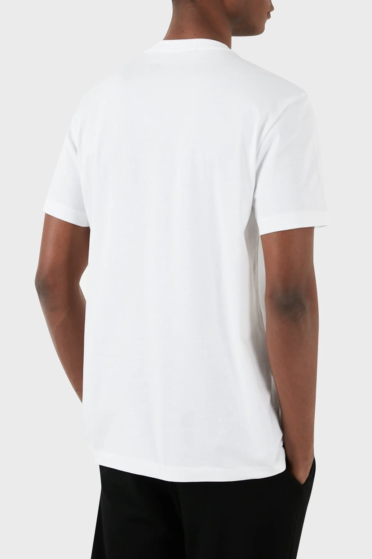 Calvin Klein Pamuklu Regular Fit Bisiklet Yaka J30J325190YAF Erkek T Shirt J30J325190 YAF BEYAZ - 3