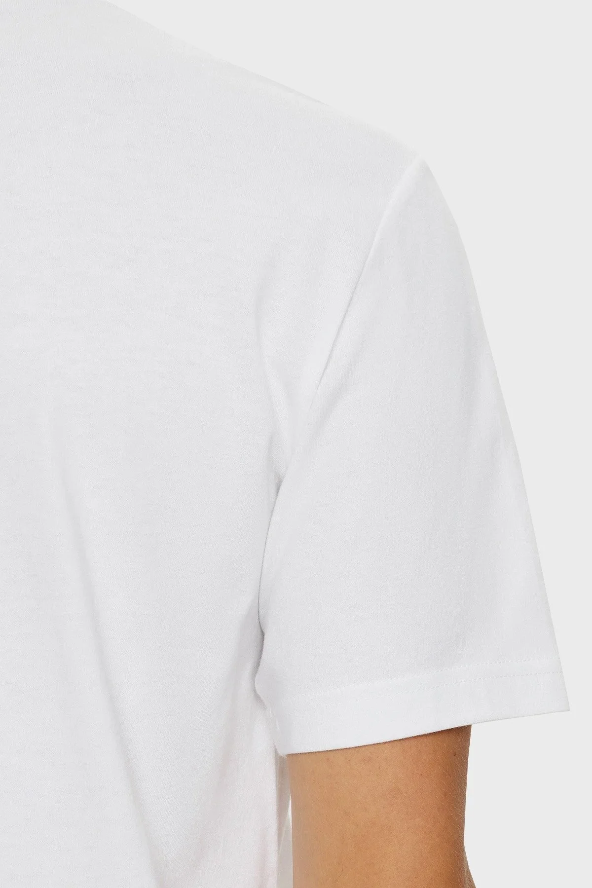 Calvin Klein Pamuklu Regular Fit Bisiklet Yaka J30J327075YAF Erkek T Shirt J30J327075 YAF BEYAZ - 5