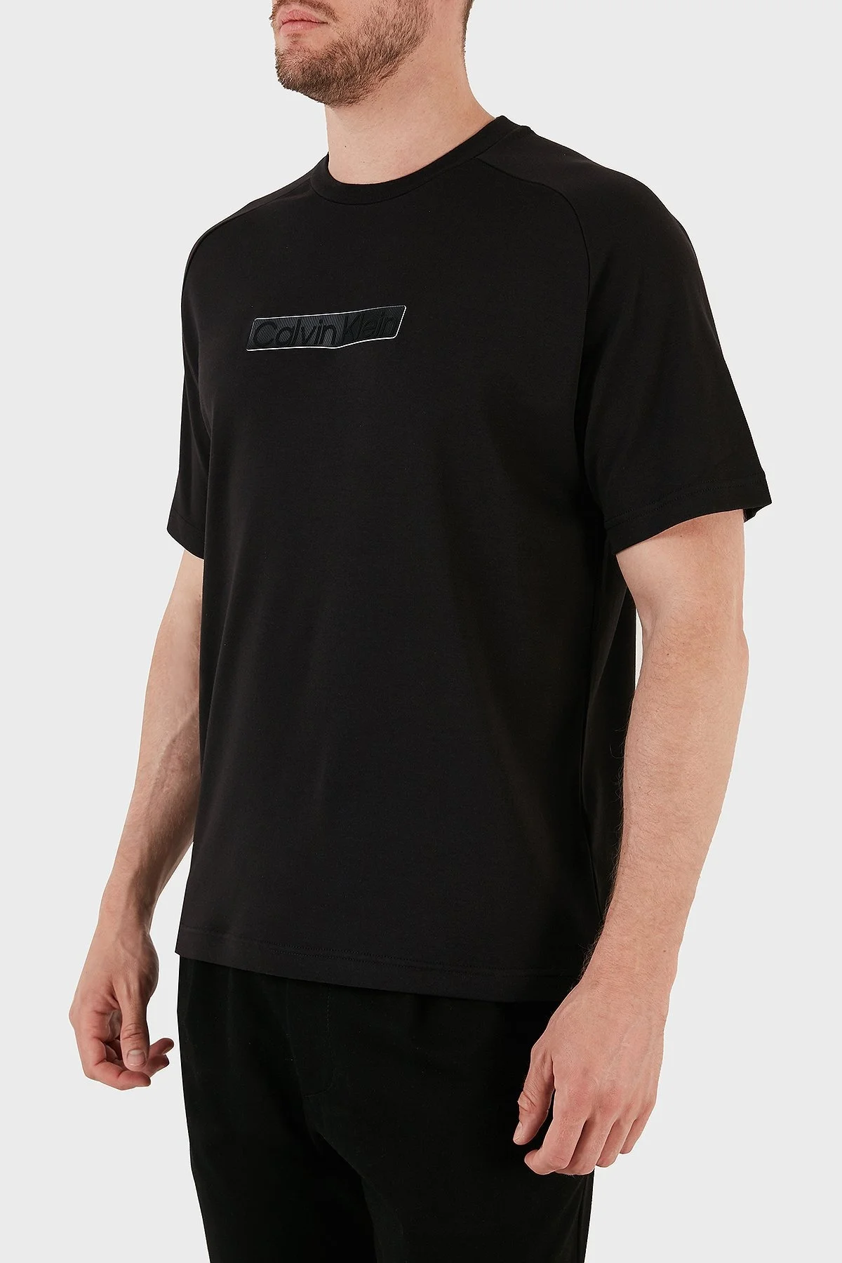 Calvin Klein Pamuklu Regular Fit Bisiklet Yaka K10K111561BEH Erkek T Shirt K10K111561 BEH SİYAH - 4