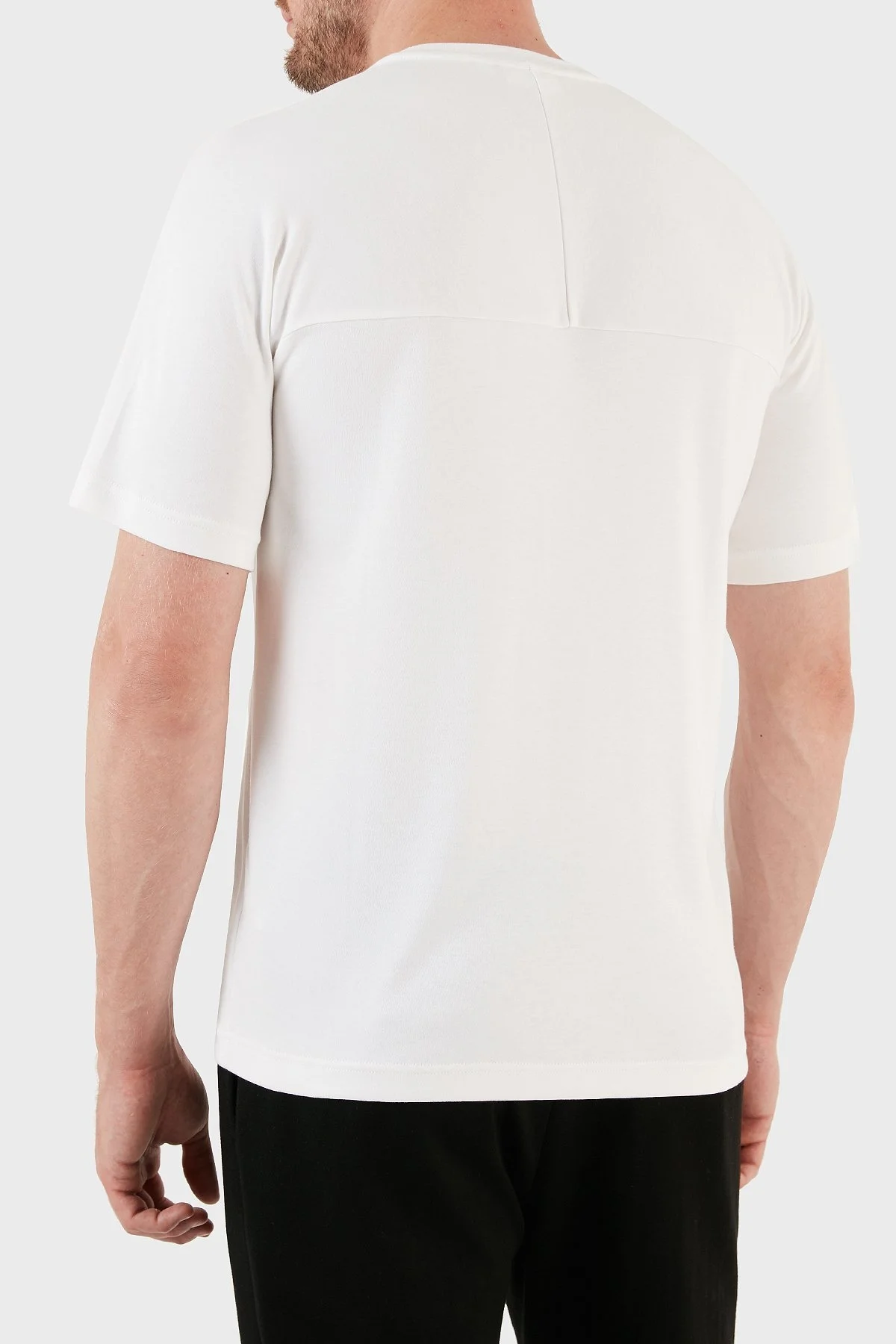 Calvin Klein Pamuklu Regular Fit Bisiklet Yaka K10K111561YAF Erkek T Shirt K10K111561 YAF BEYAZ - 2